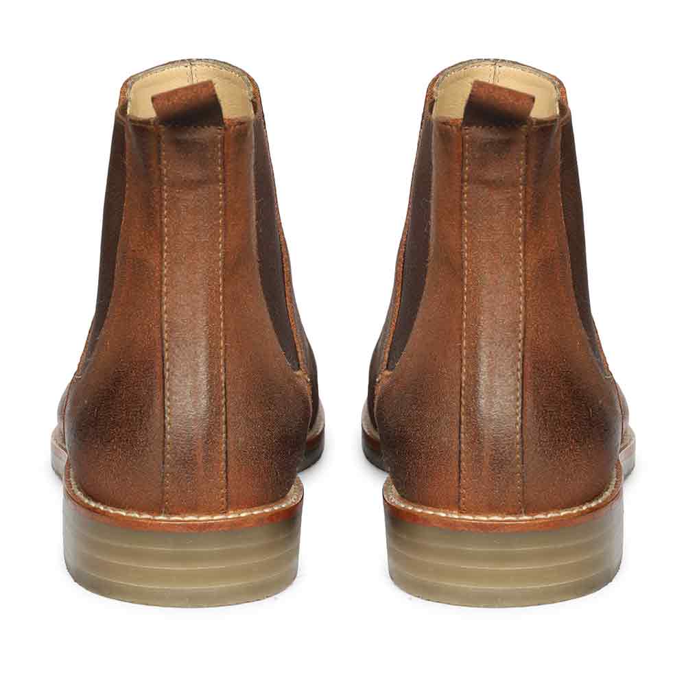 Saint Joseph Tobacco Brown wax-sued leather Chelsea Boot