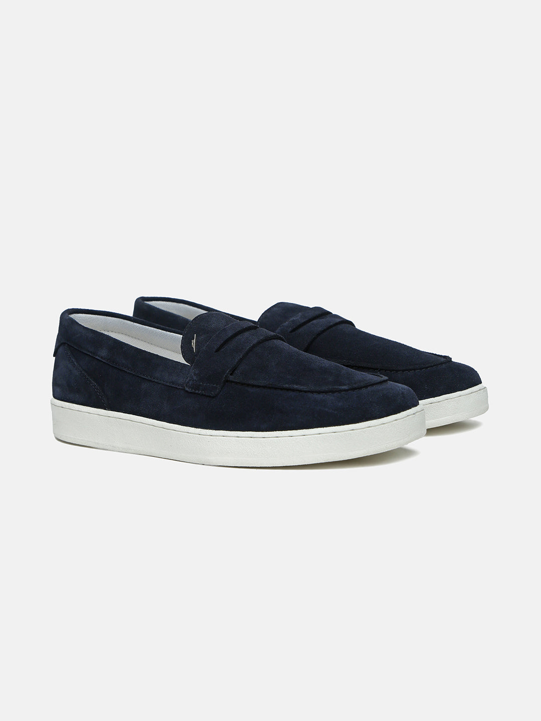 INDIGO - Navy Suede Casual Loafers
