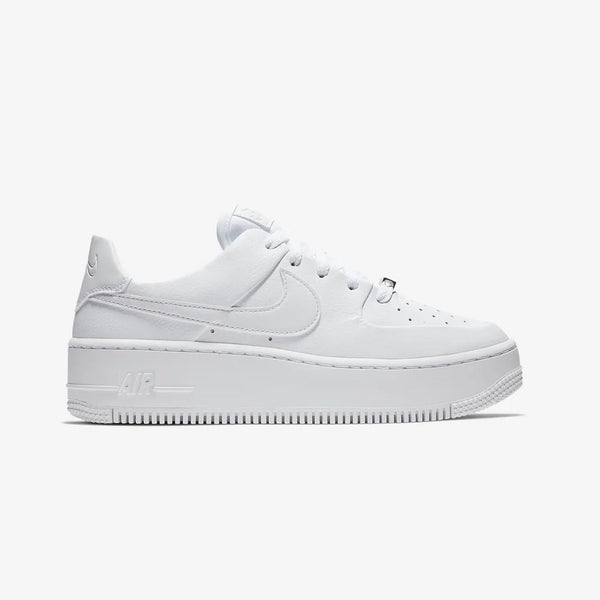 Nike | AIR FORCE 1 SAGE LOW  { WHITE/WHITE-WHITE