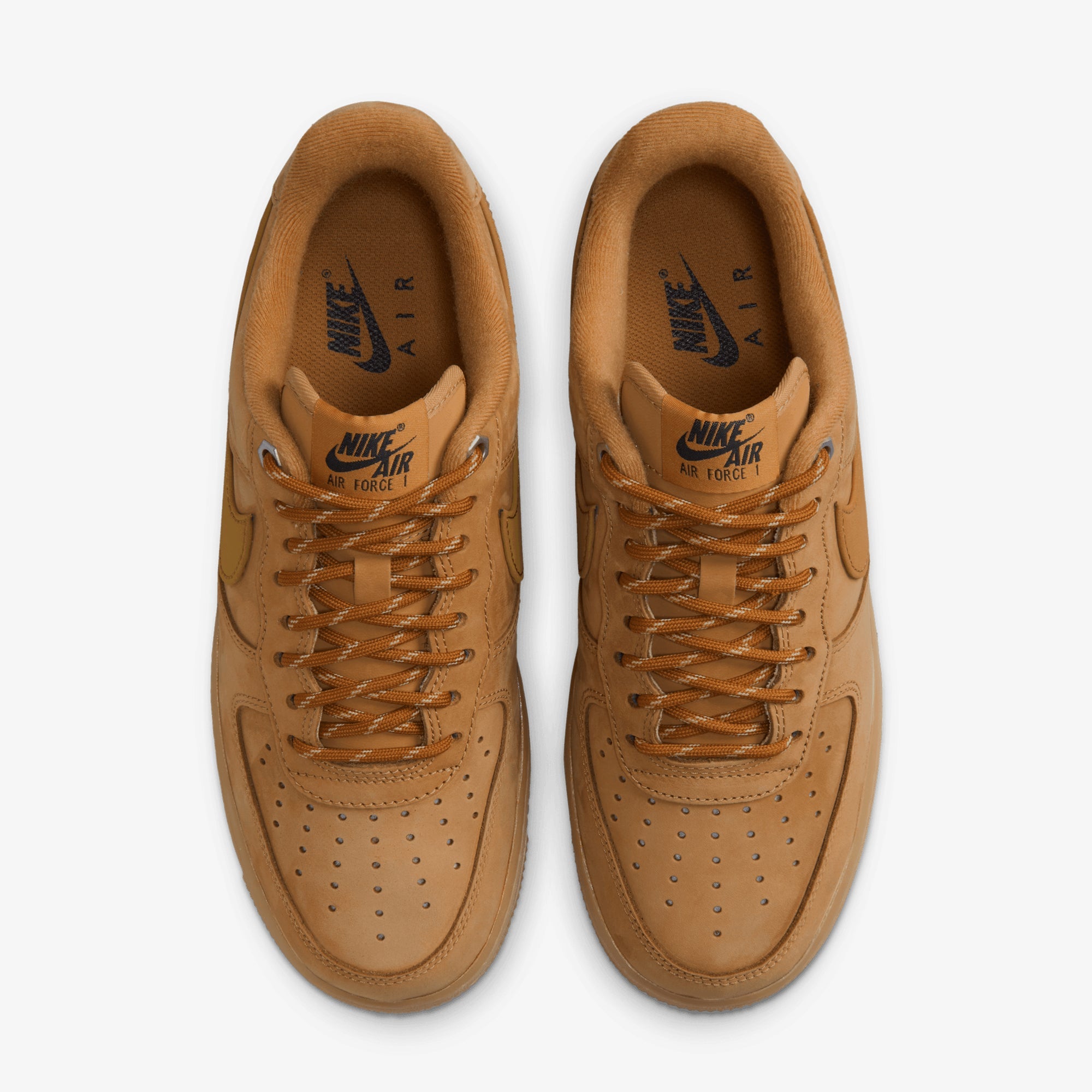NIKE | AIR FORCE 1 '07 { FLAX/WHEAT-GUM LIGHT BROWN-BLACK
