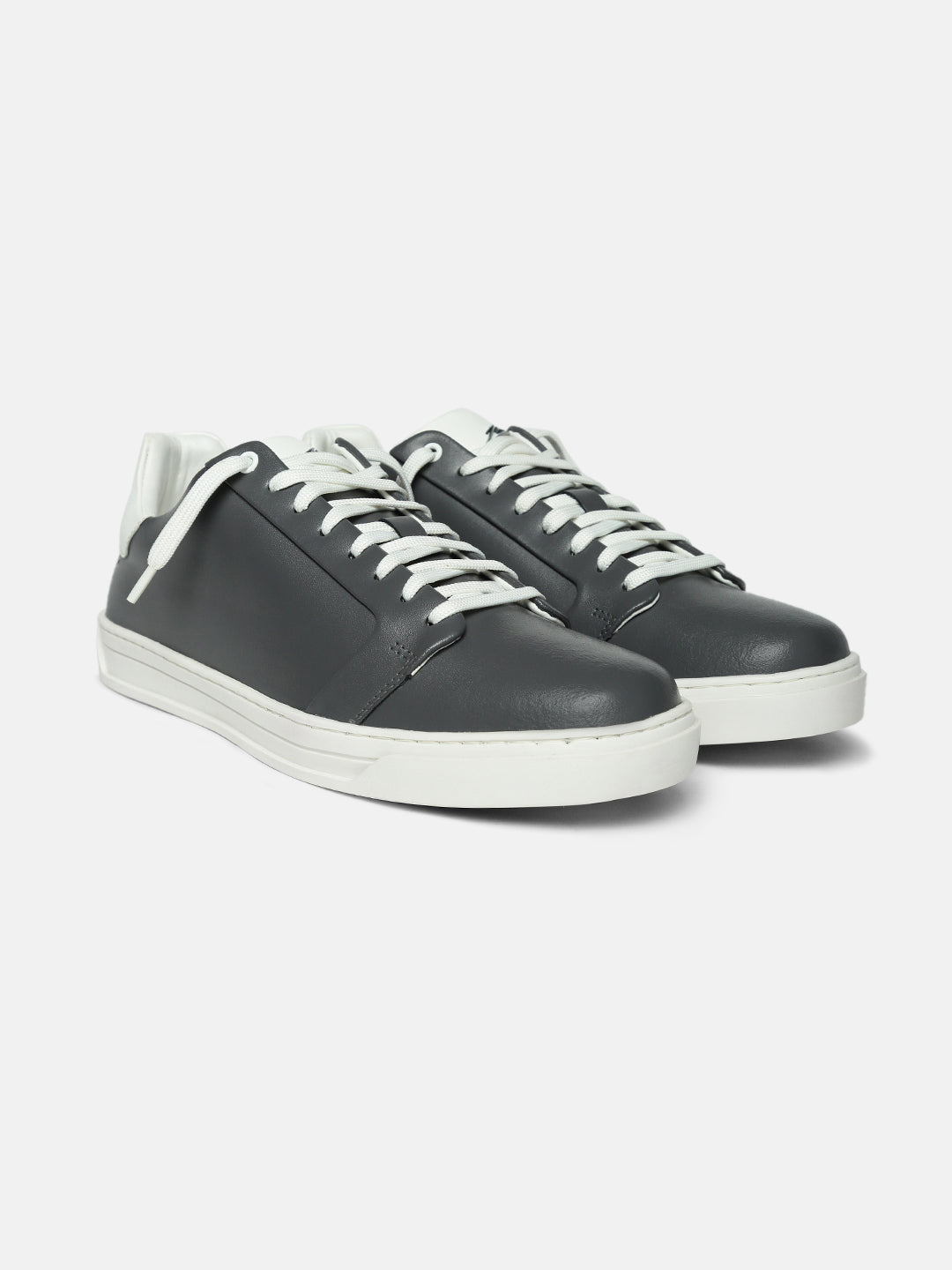 ZOL VIII - GREY - Grey Two-Tone Classic Leather Sneakers
