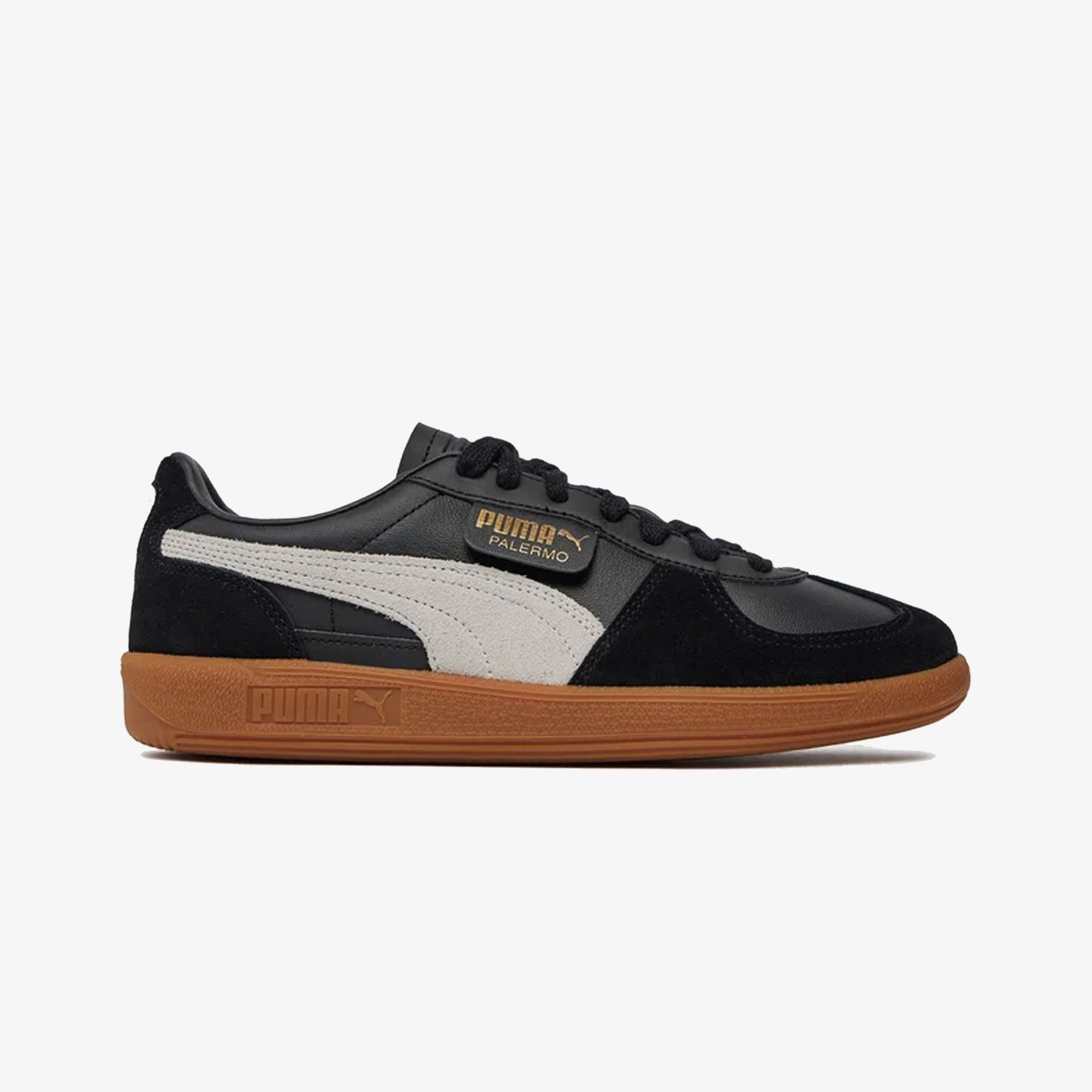 PUMA | PALERMO LEATHER { BLACK/GRAY