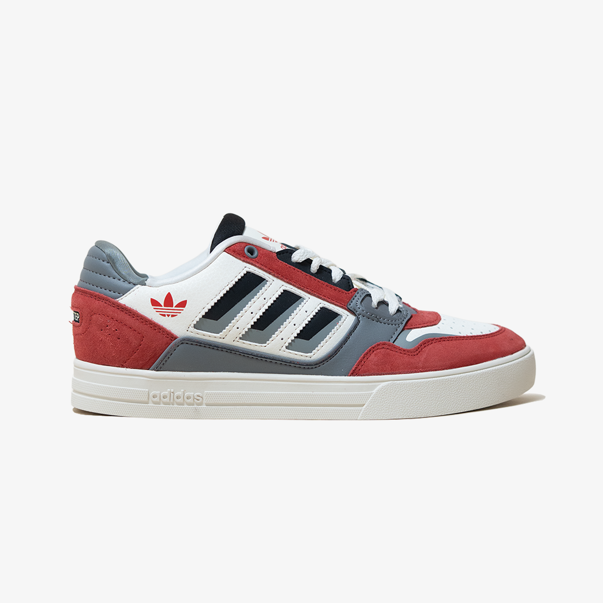 Adidas | DROP STEP LOW 2.0 { OWHITE/GRETHR/COLRED