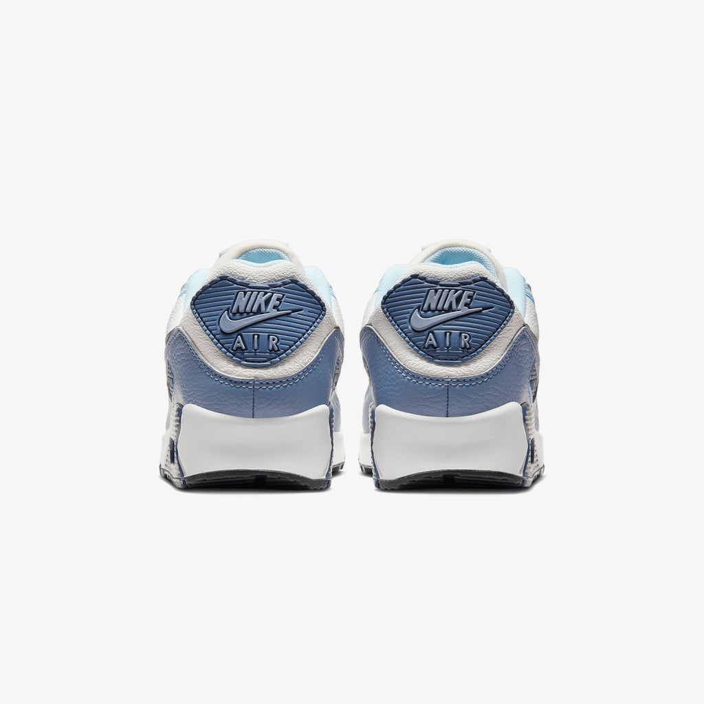 Nike | AIR MAX 90 { SUMMIT WHITE/BLACK-ASHEN SLATE-BLUE TINT