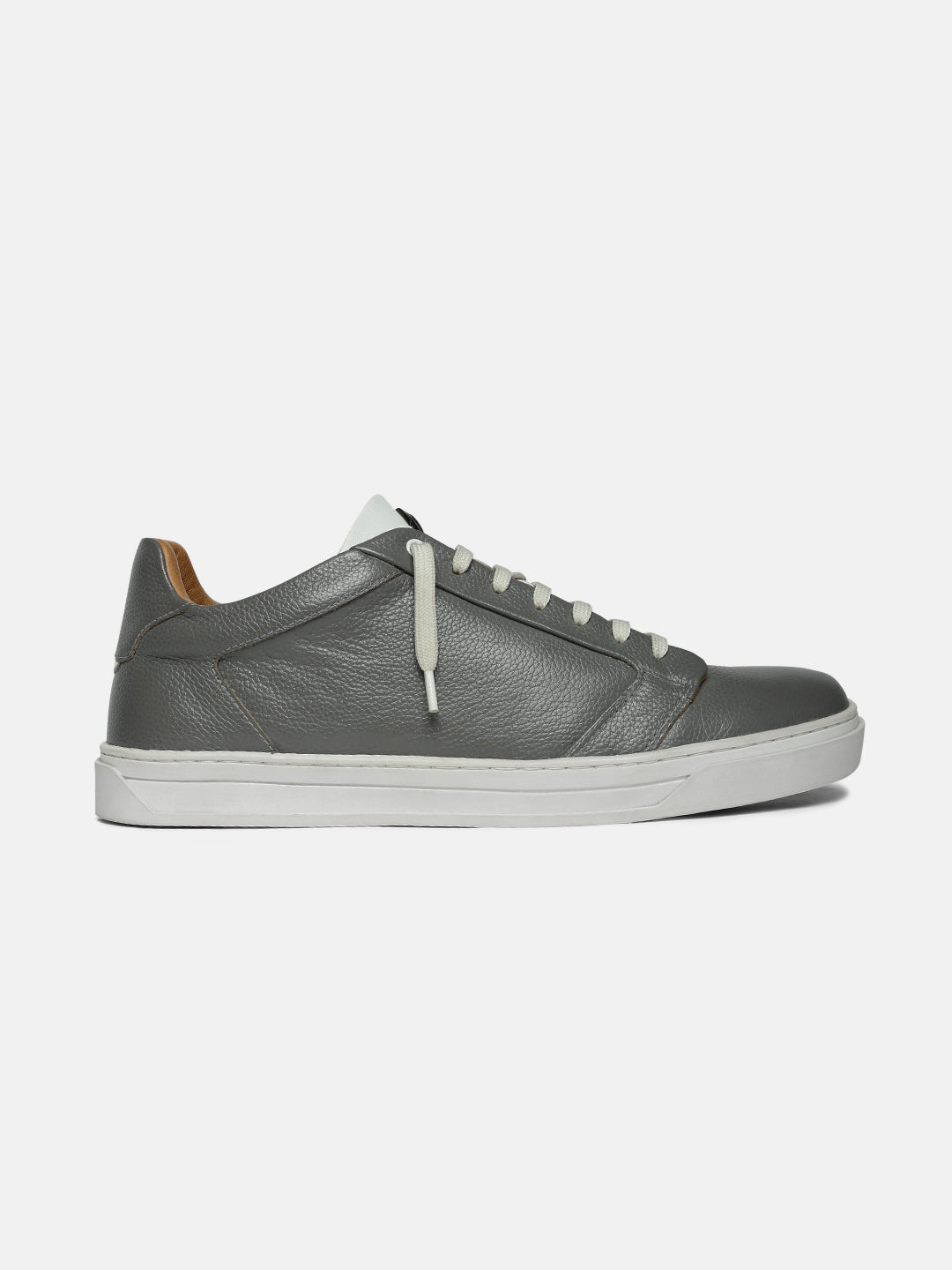 ZL II - GREY - White Low-Top Classic Leather Sneakers