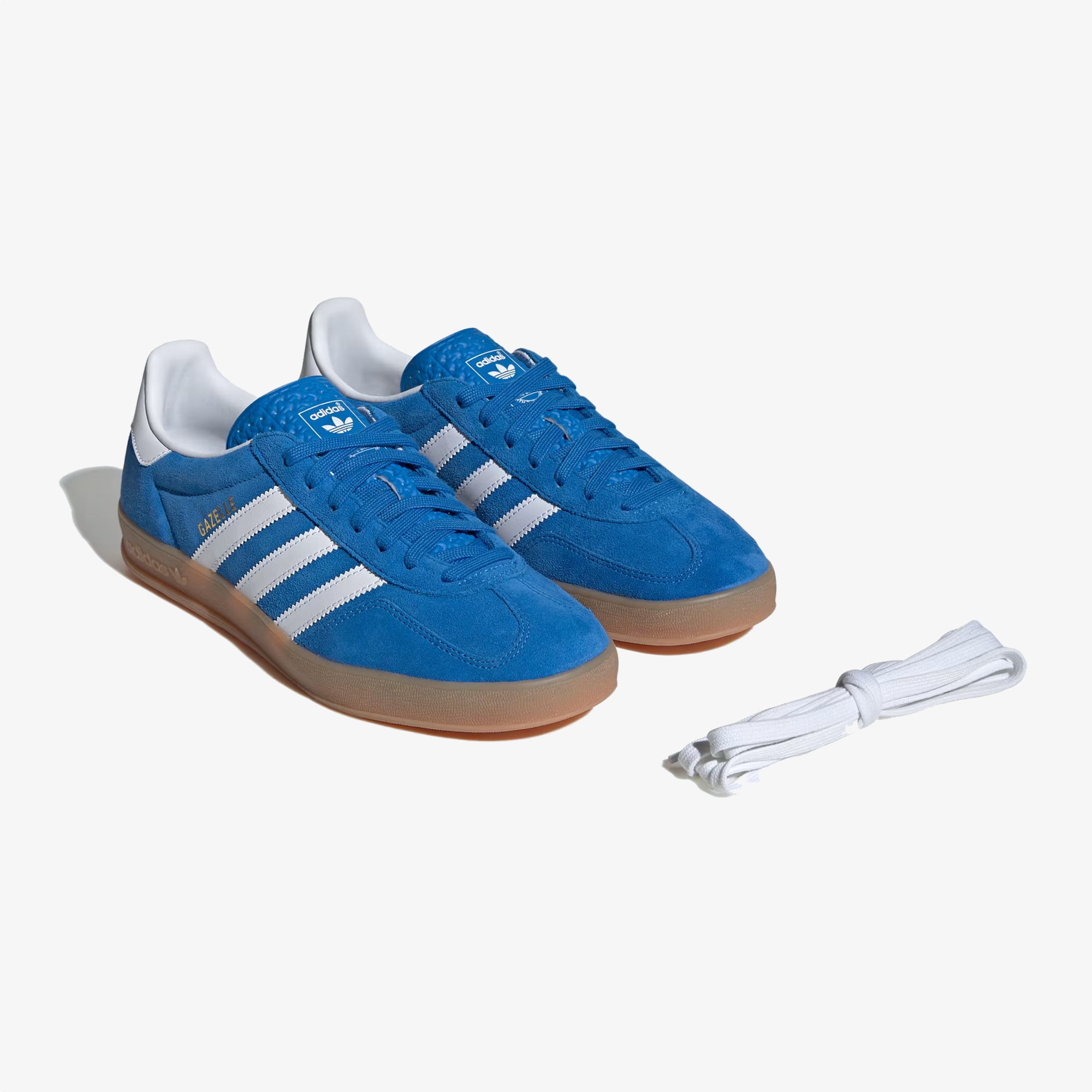 ADIDAS ORIGINALS | GAZELLE INDOOR { BLUE BIRD/CLOUD WHITE/GUM
