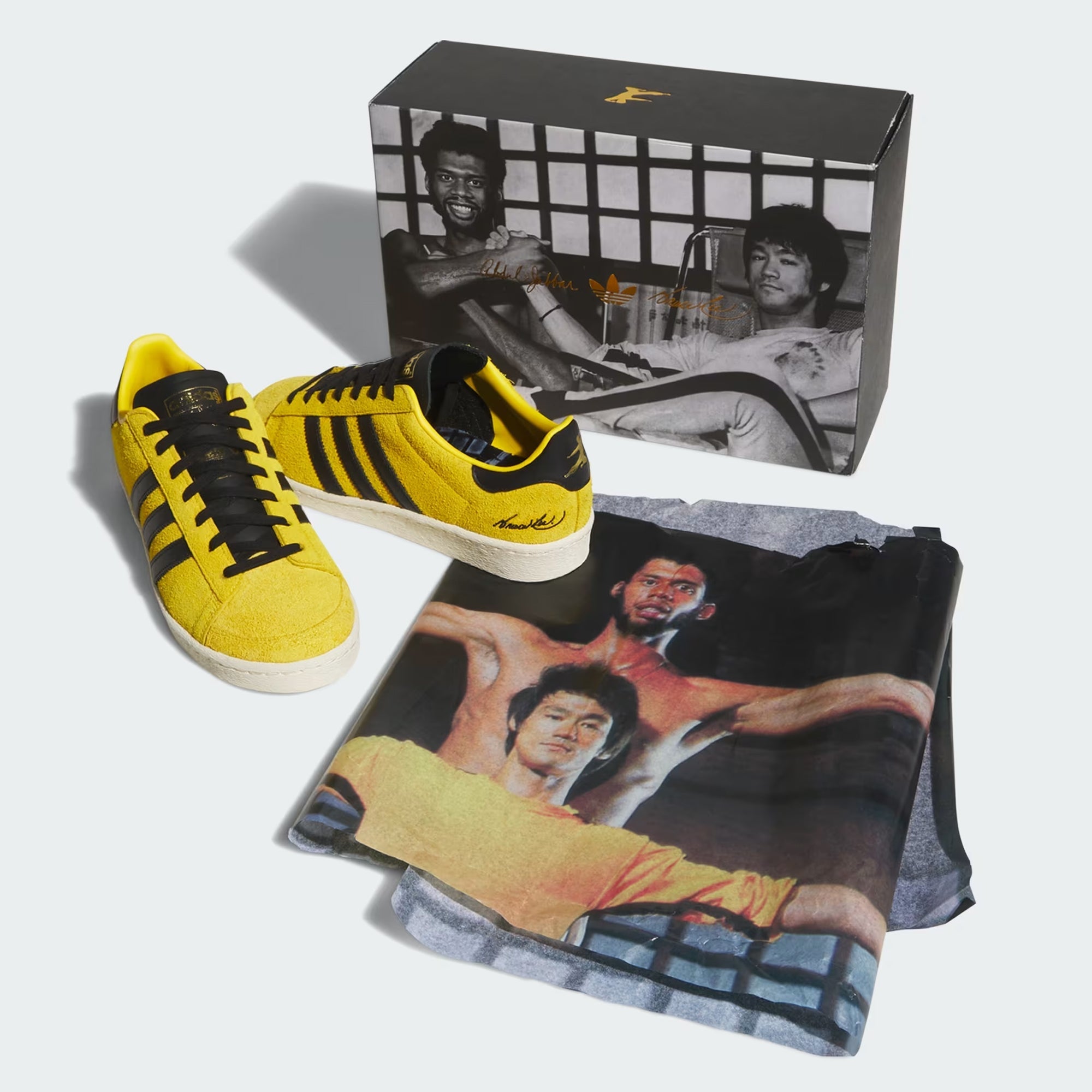 ADIDAS ORIGINALS | BRUCE LEE X ADIDAS JABBAR LO "GAME OF DEATH" { YELLOW/CORE BLACK/CREAM WHITE