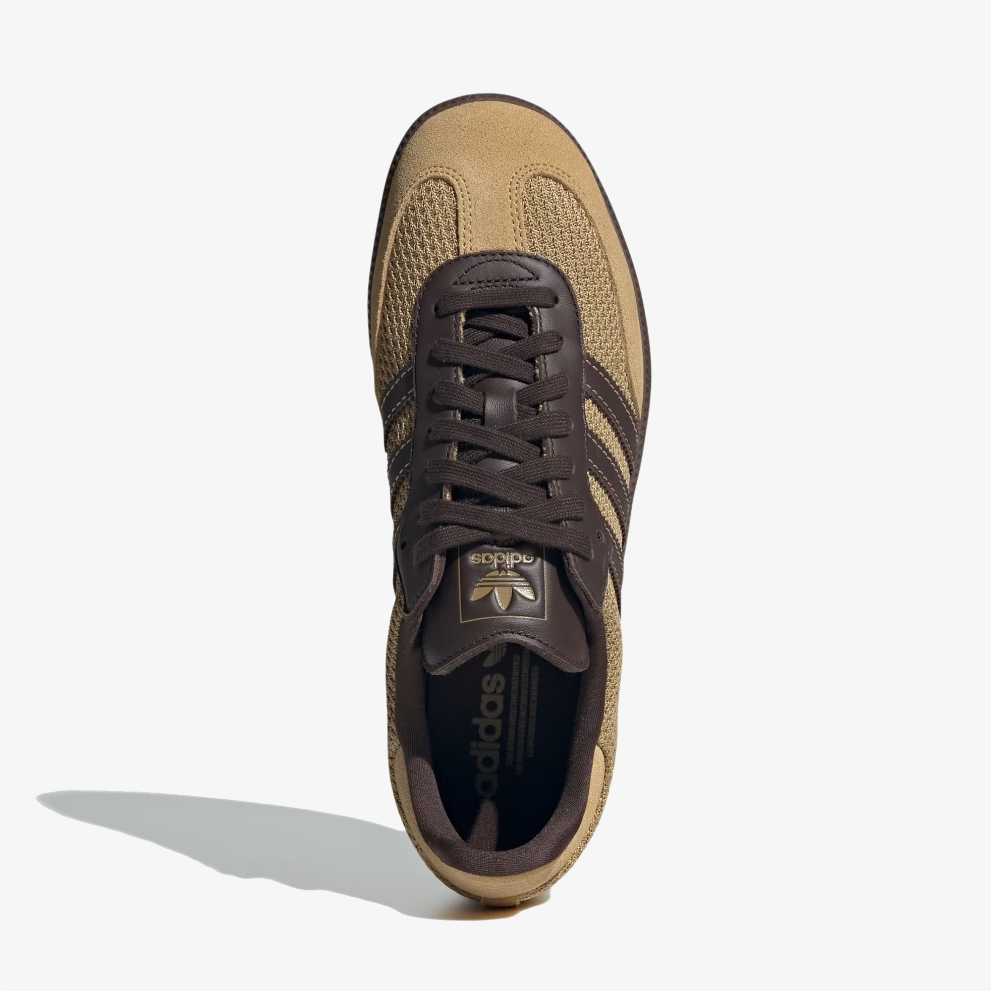 ADIDAS ORIGINALS | SAMBA OG { GOLDEN BEIGE/DARK BROWN/GUM