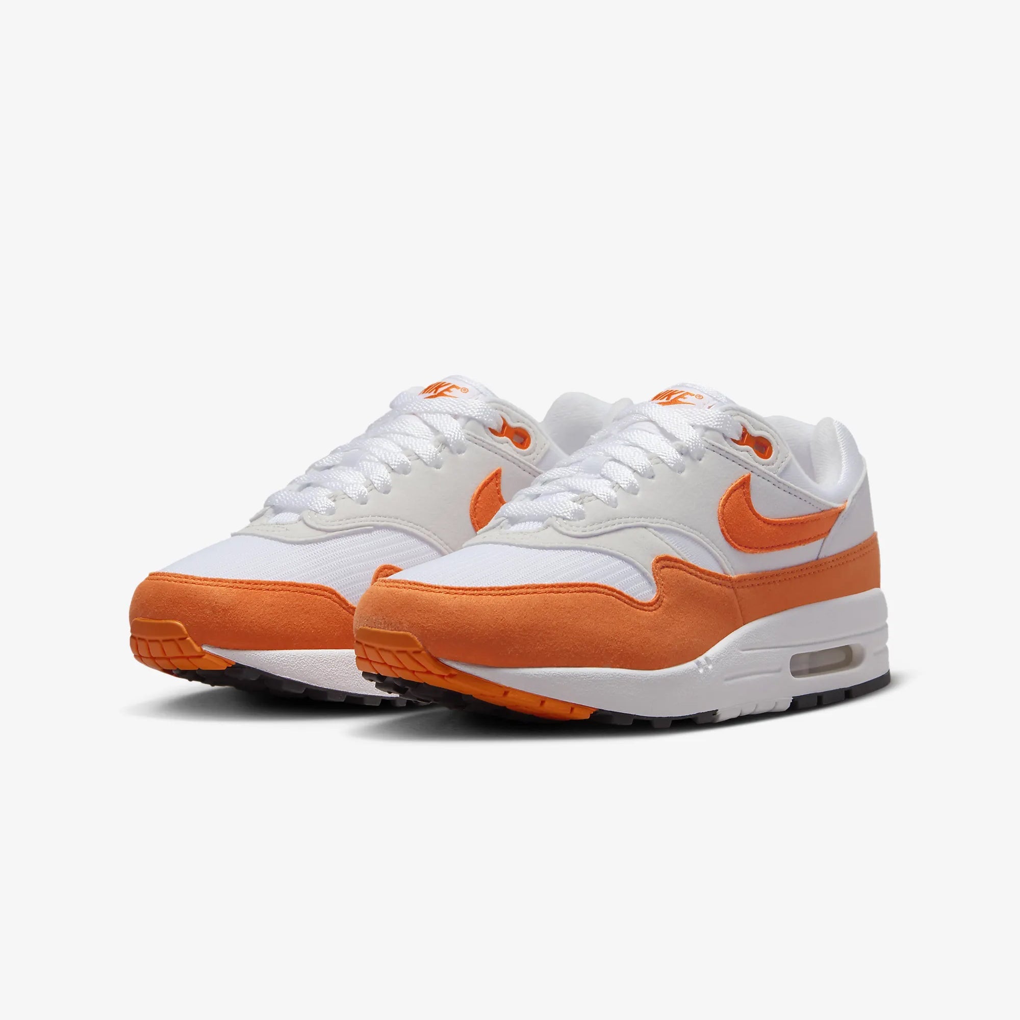 Nike | AIR MAX 1  { NEUTRAL GREY/SAFETY ORANGE-WHITE-BLACK