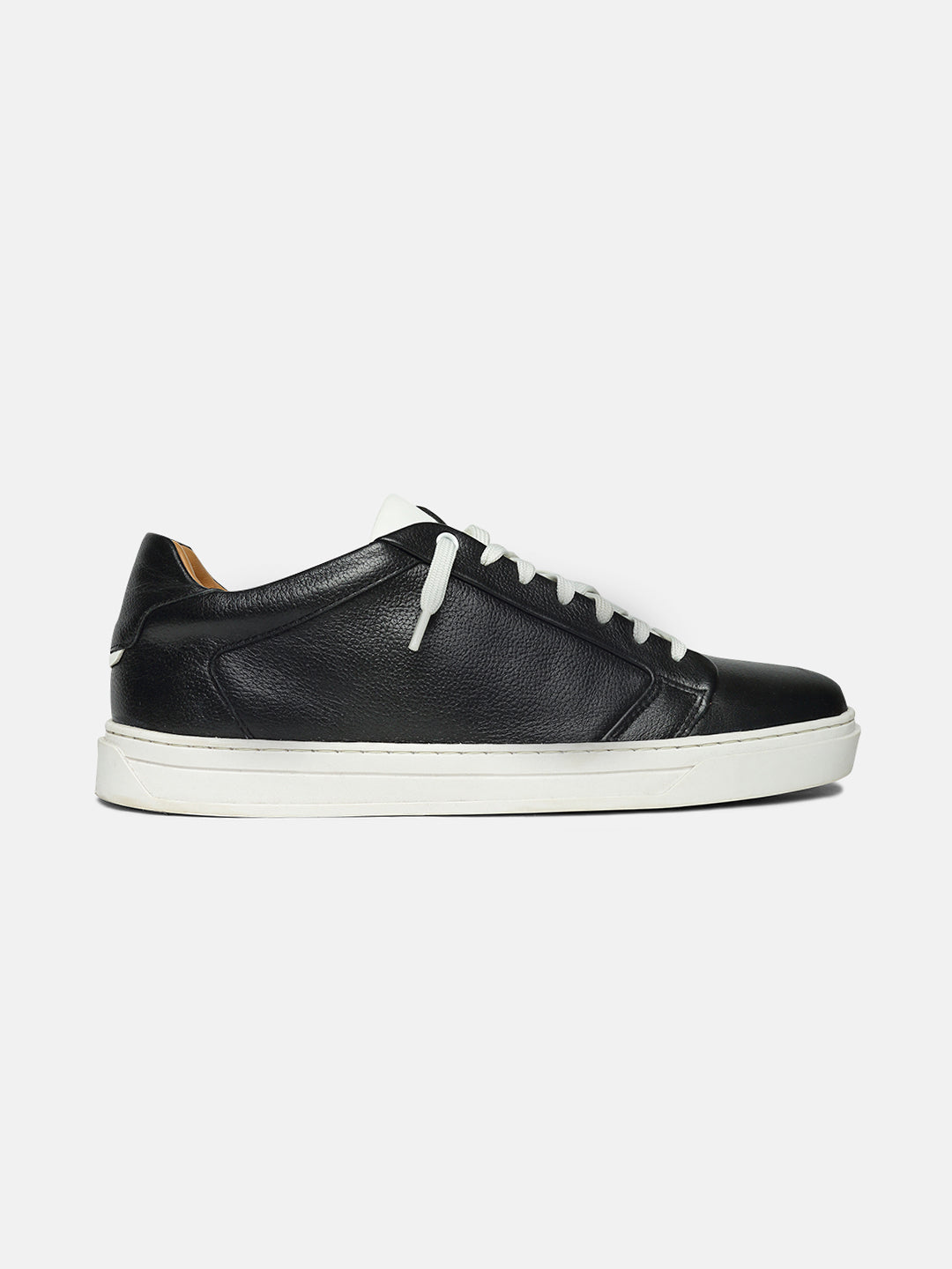 ZL II - BLACK - Black Low-Top Classic Leather Sneakers