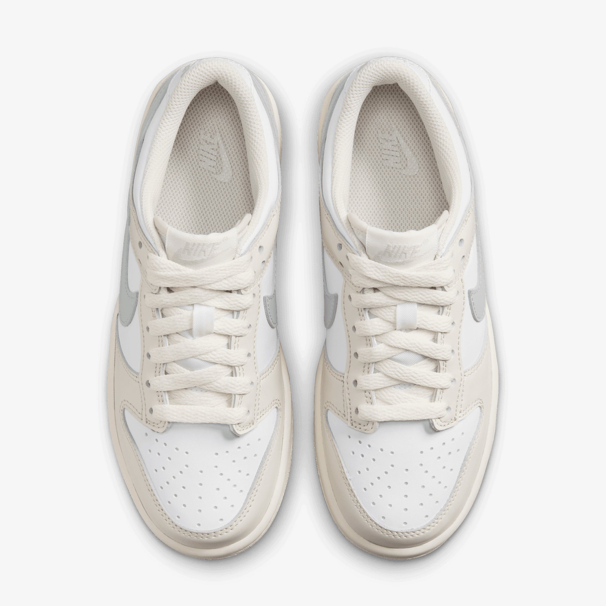 Nike | DUNK LOW { WHITE/LIGHT SILVER-PHANTOM