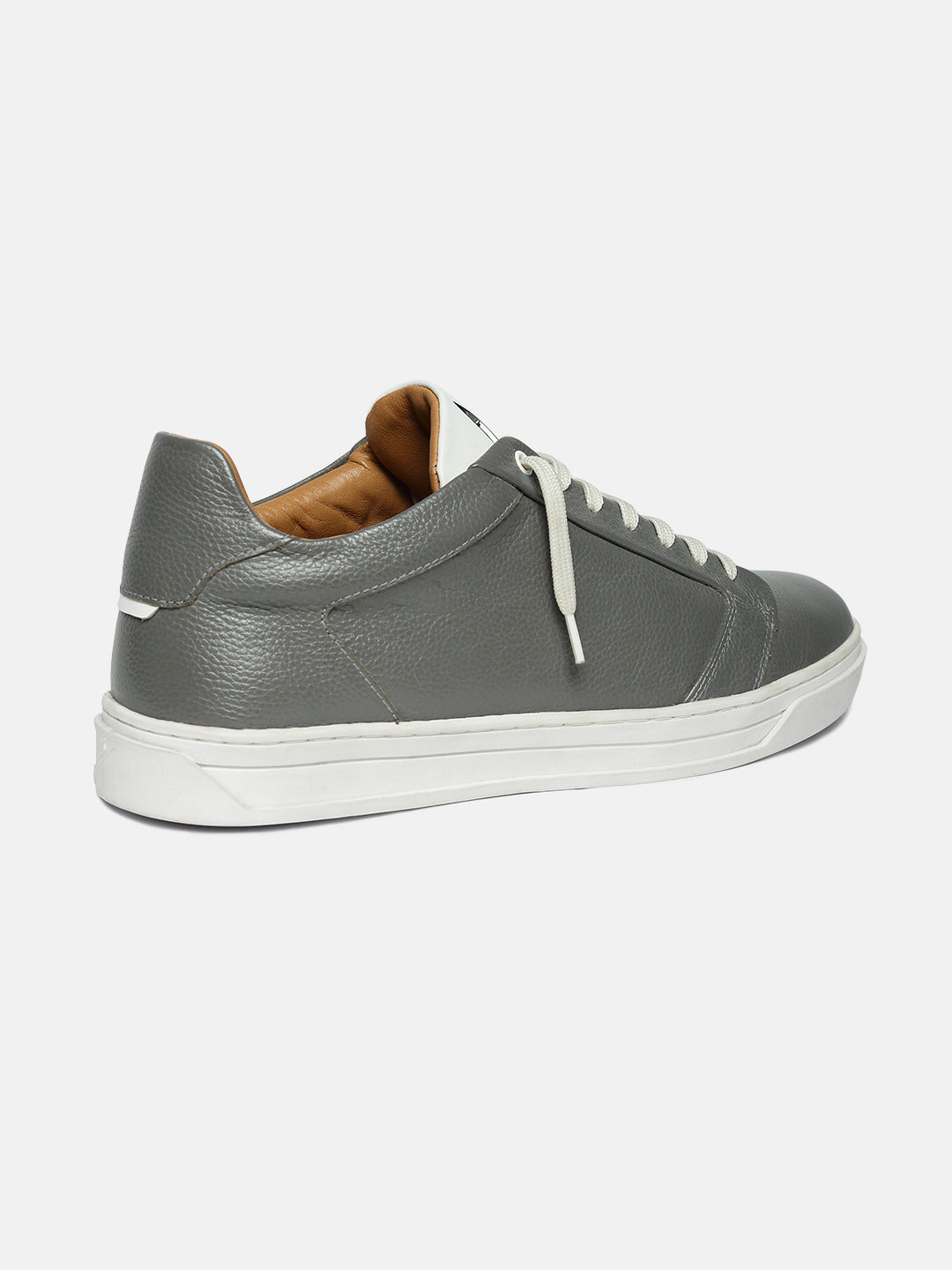 ZL II - GREY - White Low-Top Classic Leather Sneakers