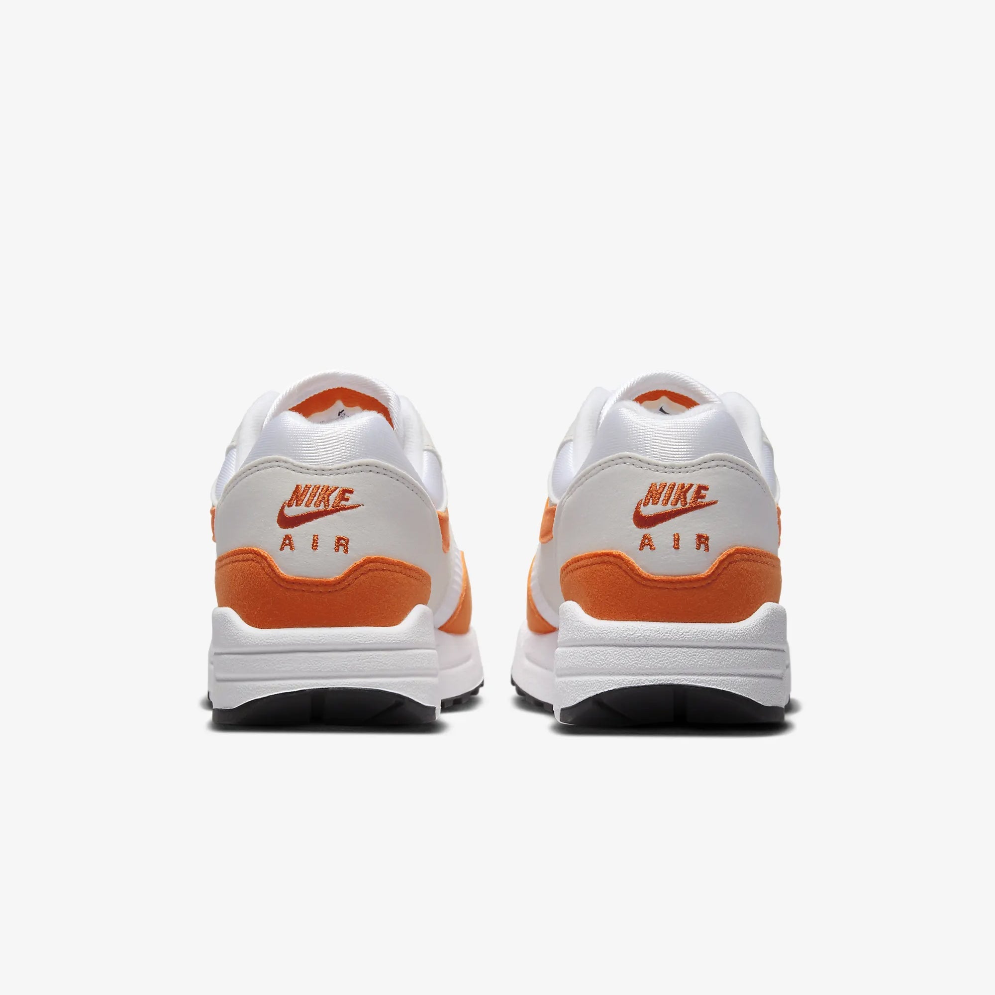 Nike | AIR MAX 1  { NEUTRAL GREY/SAFETY ORANGE-WHITE-BLACK