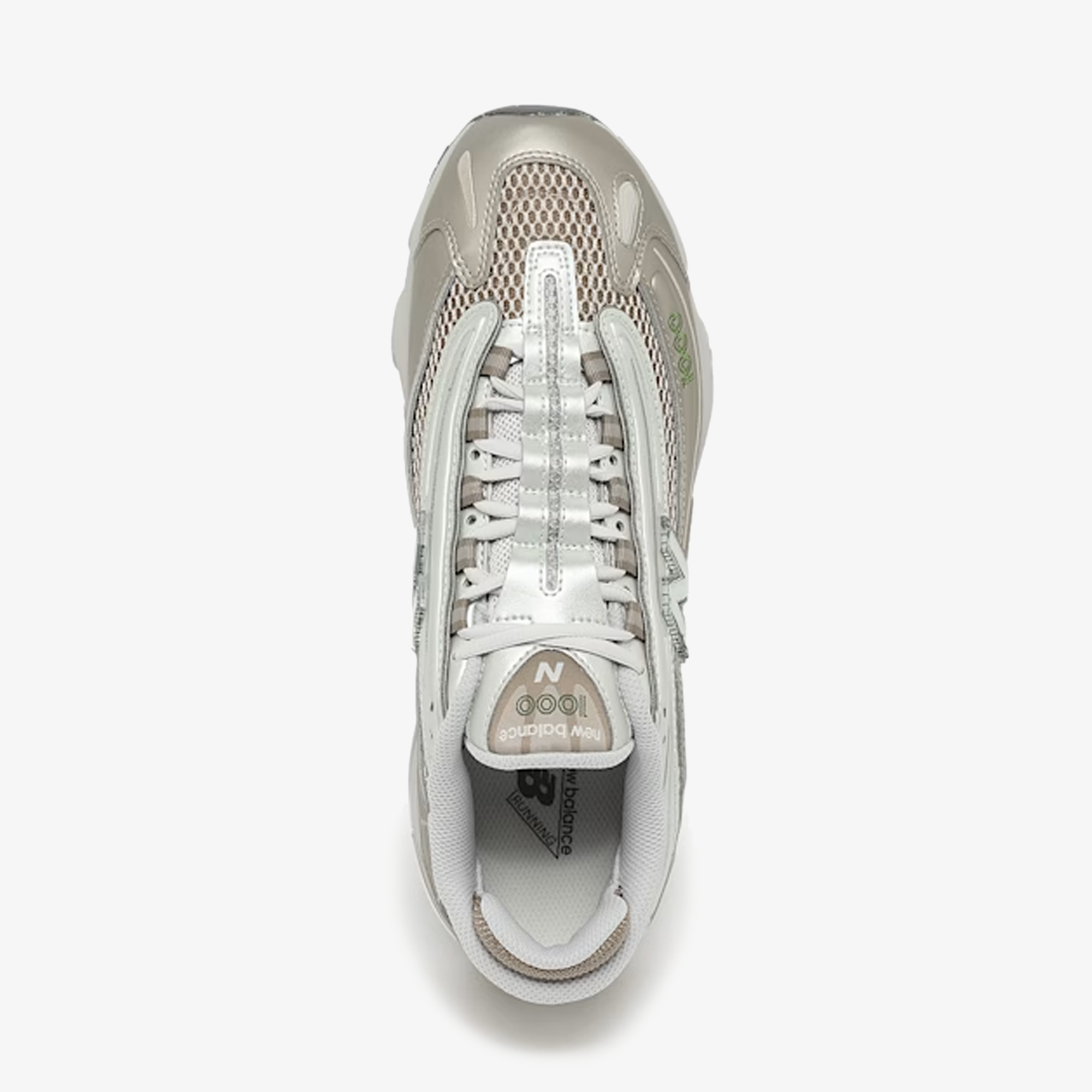 New Balance | 1000 { ARID STONE/LIGHT SILVER METALLIC/GREEN