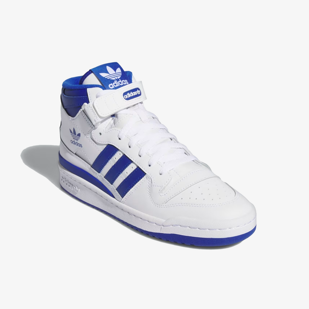 ADIDAS | FORUM MID { CLOUD WHITE/ROYAL BLUE