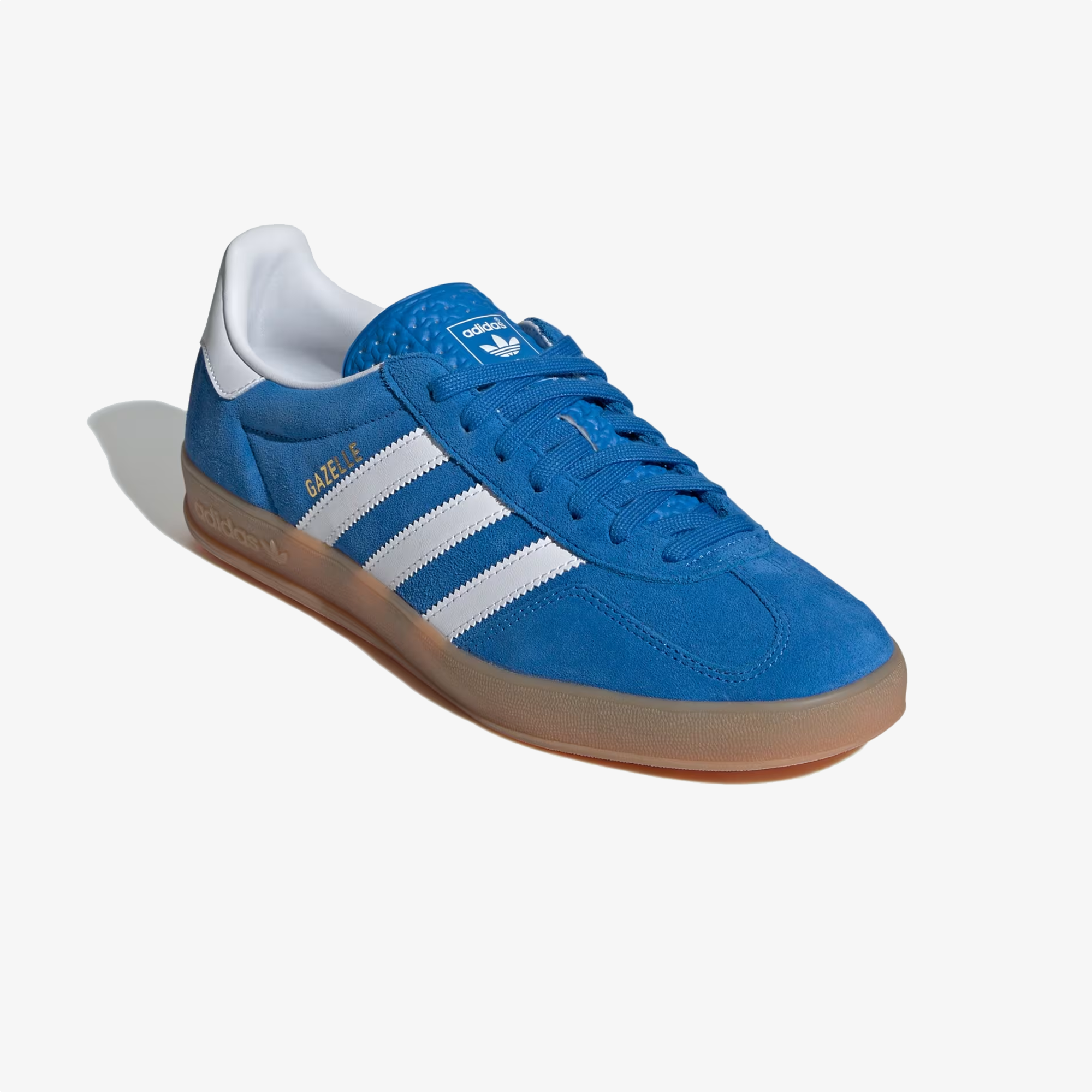 ADIDAS ORIGINALS | GAZELLE INDOOR { BLUE BIRD/CLOUD WHITE/GUM
