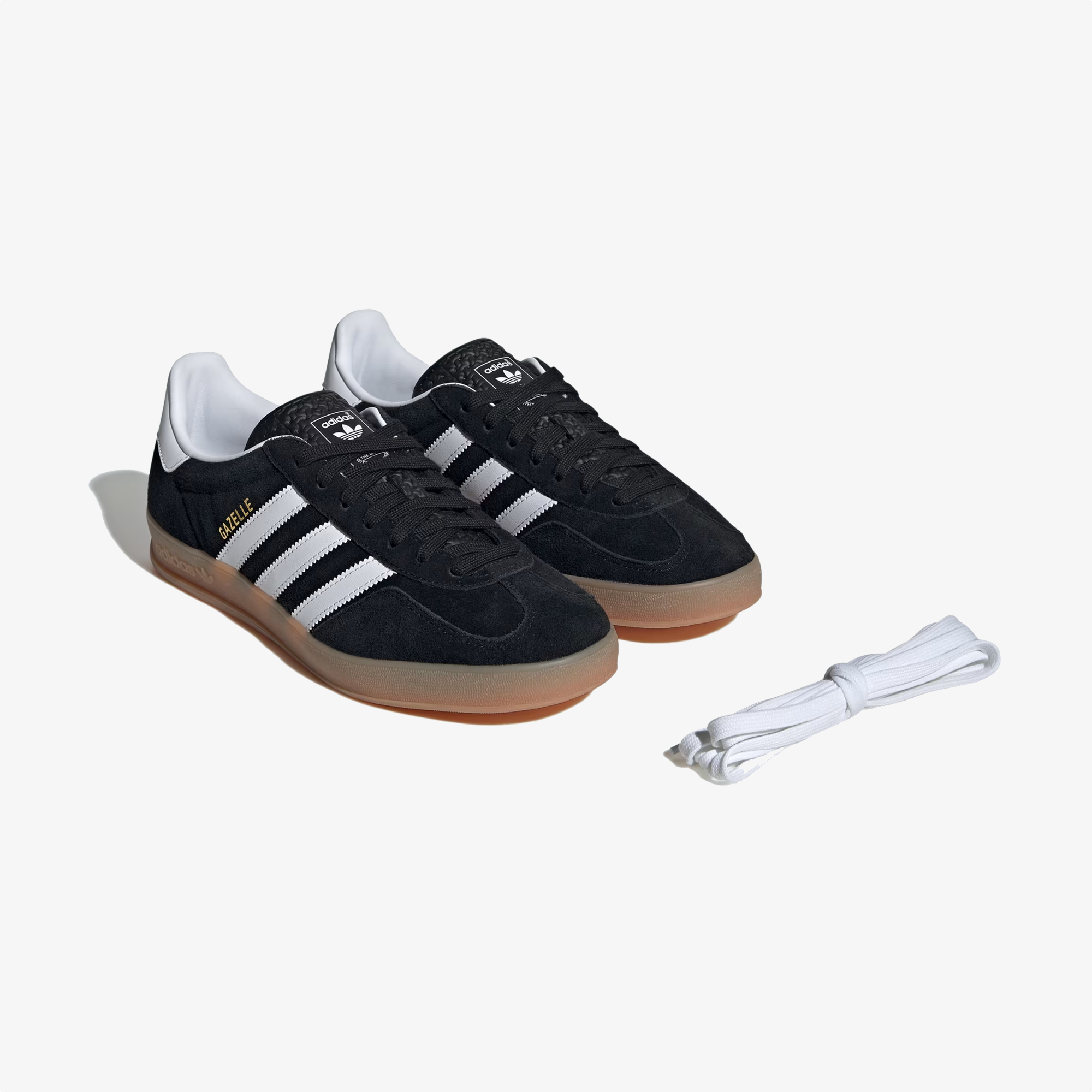 ADIDAS ORIGINALS | GAZELLE INDOOR { CORE BLACK/CLOUD WHITE/GUM