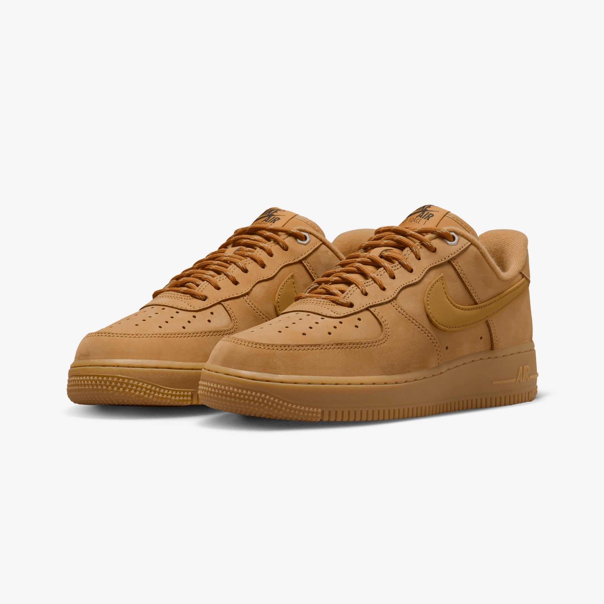 NIKE | AIR FORCE 1 '07 { FLAX/WHEAT-GUM LIGHT BROWN-BLACK