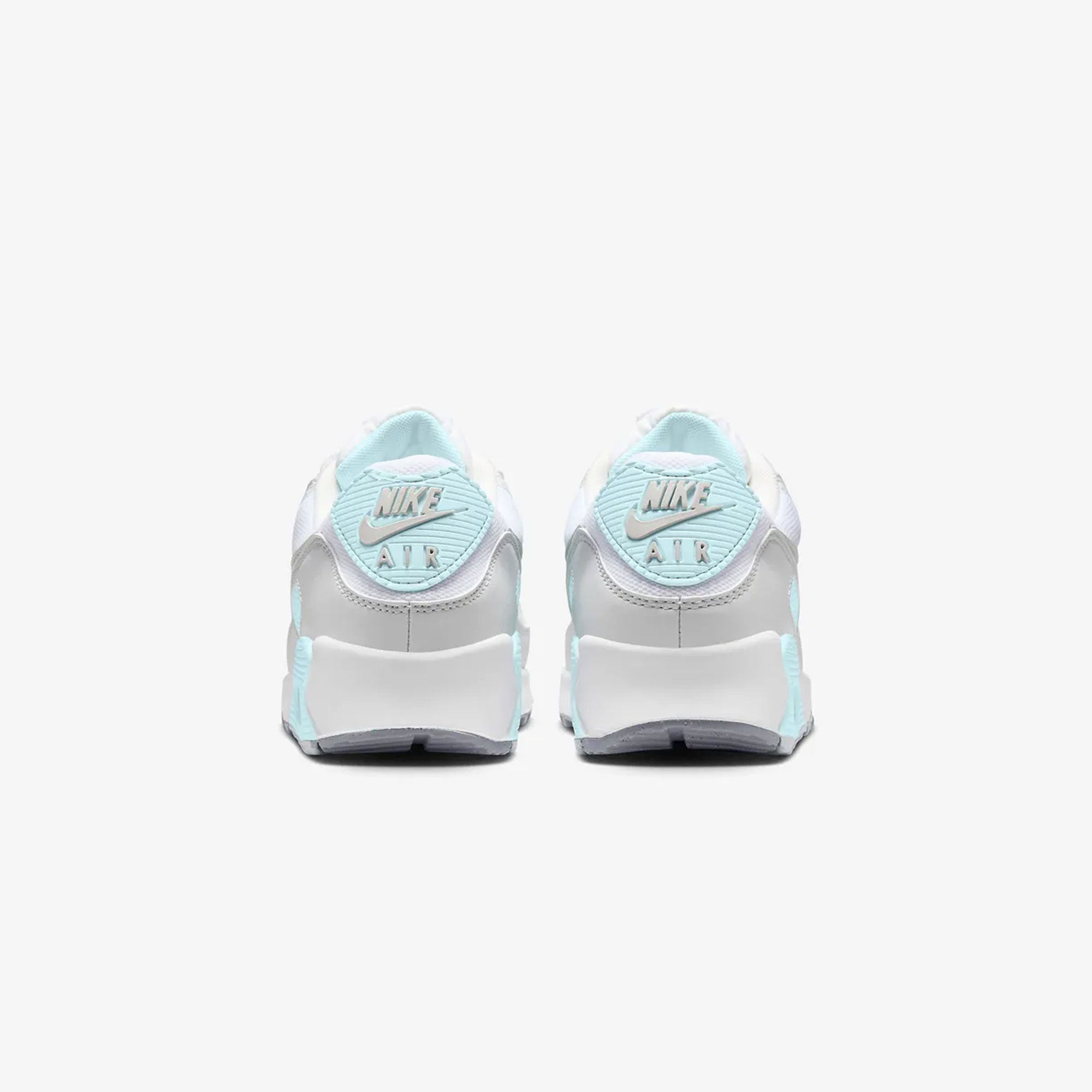 NIKE | AIR MAX 90 { WHITE/LIGHT SILVER-GLACIER BLUE