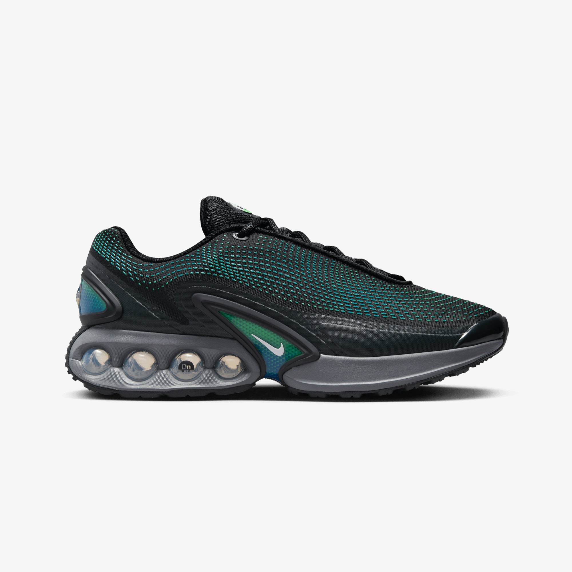 Nike | AIR MAX DN  { BLACK/WHITE-HYPER COBALT-RAGE GREEN