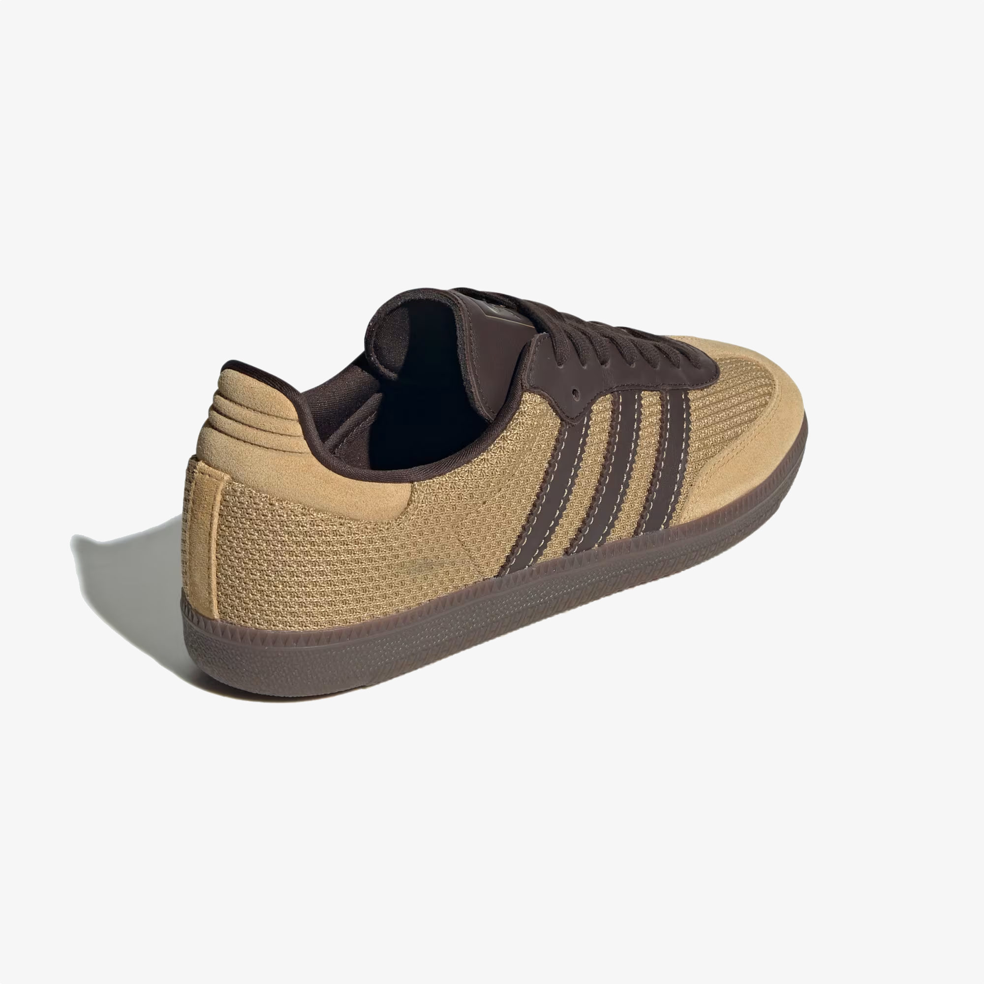 ADIDAS ORIGINALS | SAMBA OG { GOLDEN BEIGE/DARK BROWN/GUM