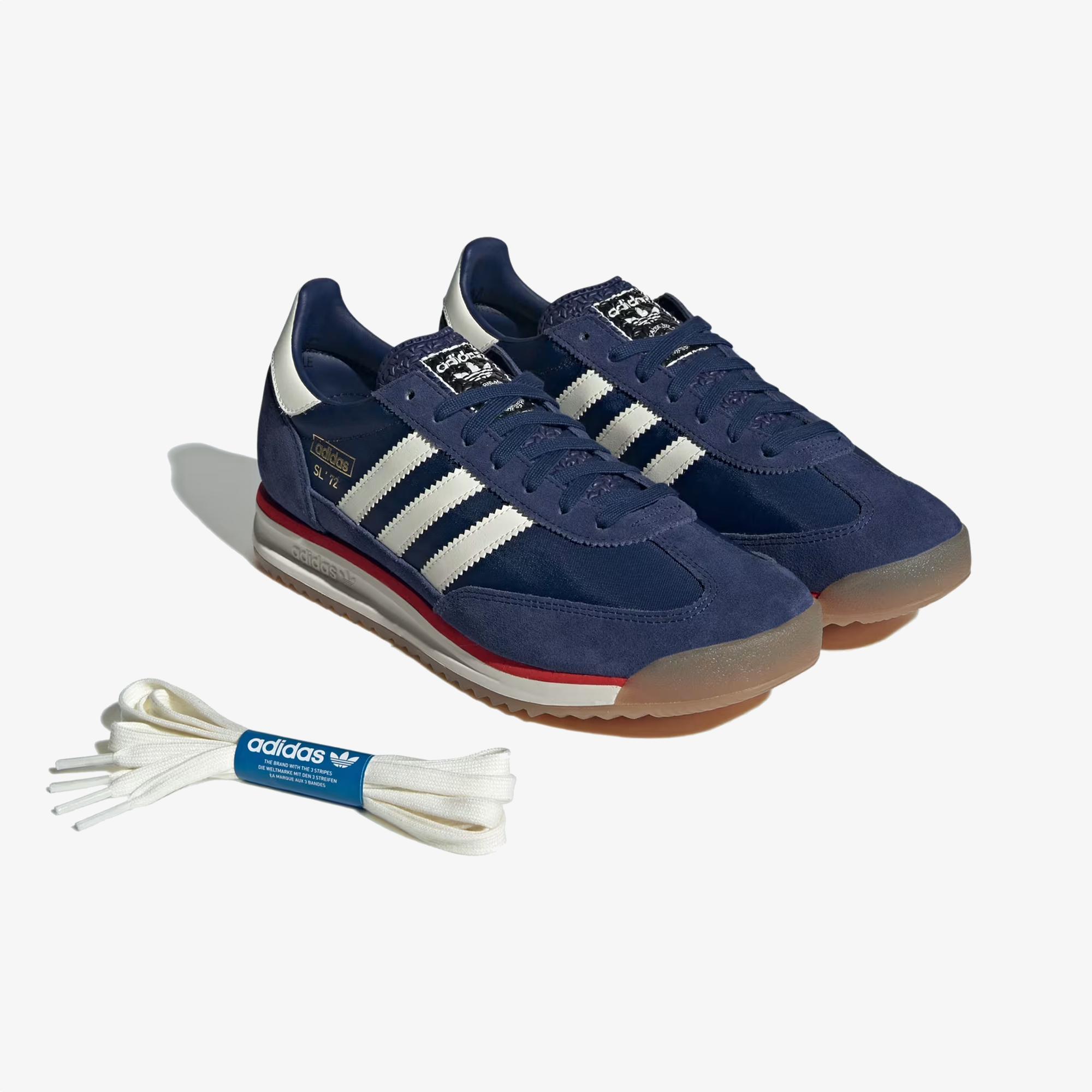 ADIDAS ORIGINALS | SL 72 RS { DARK BLUE/OFF WHITE/RED
