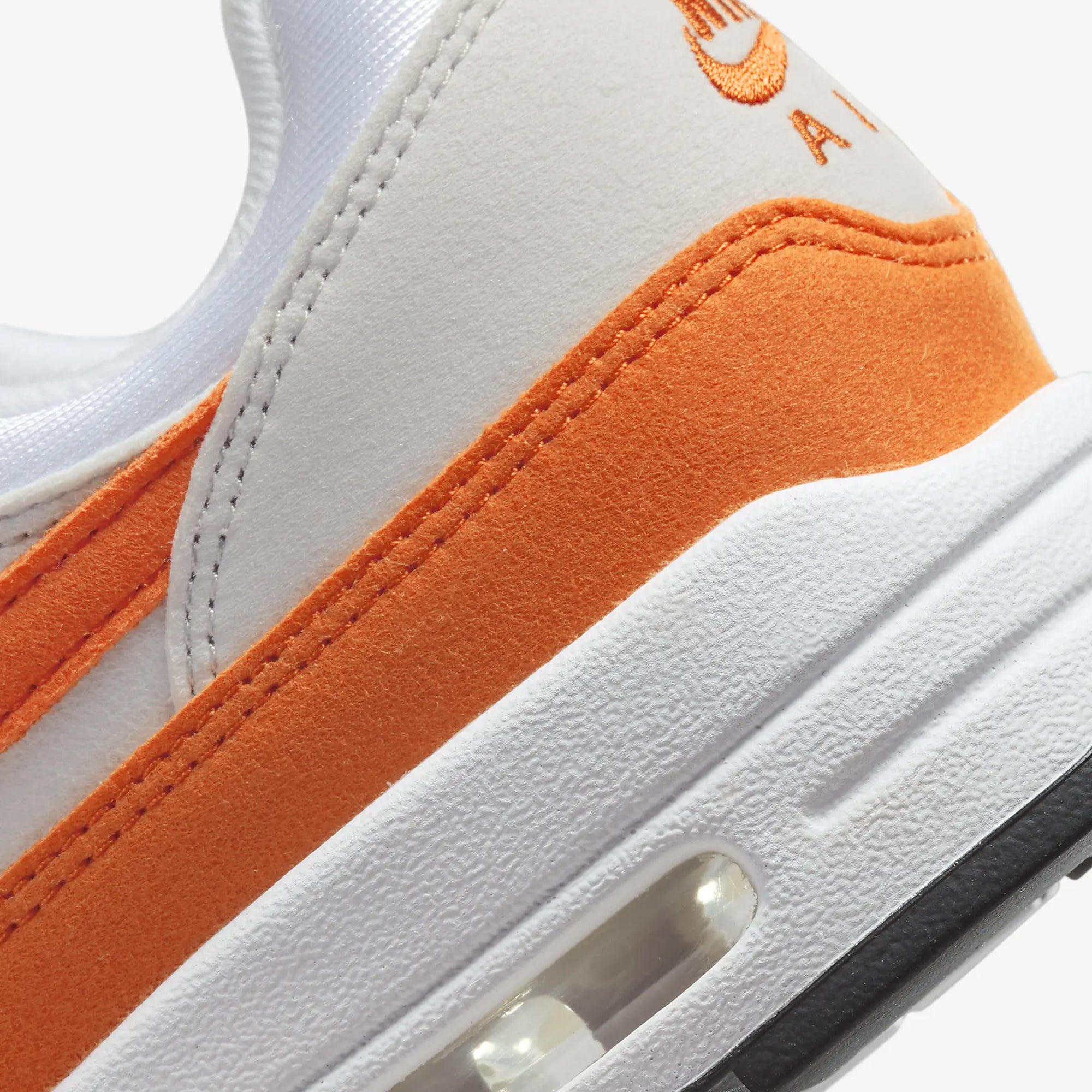 Nike | AIR MAX 1  { NEUTRAL GREY/SAFETY ORANGE-WHITE-BLACK
