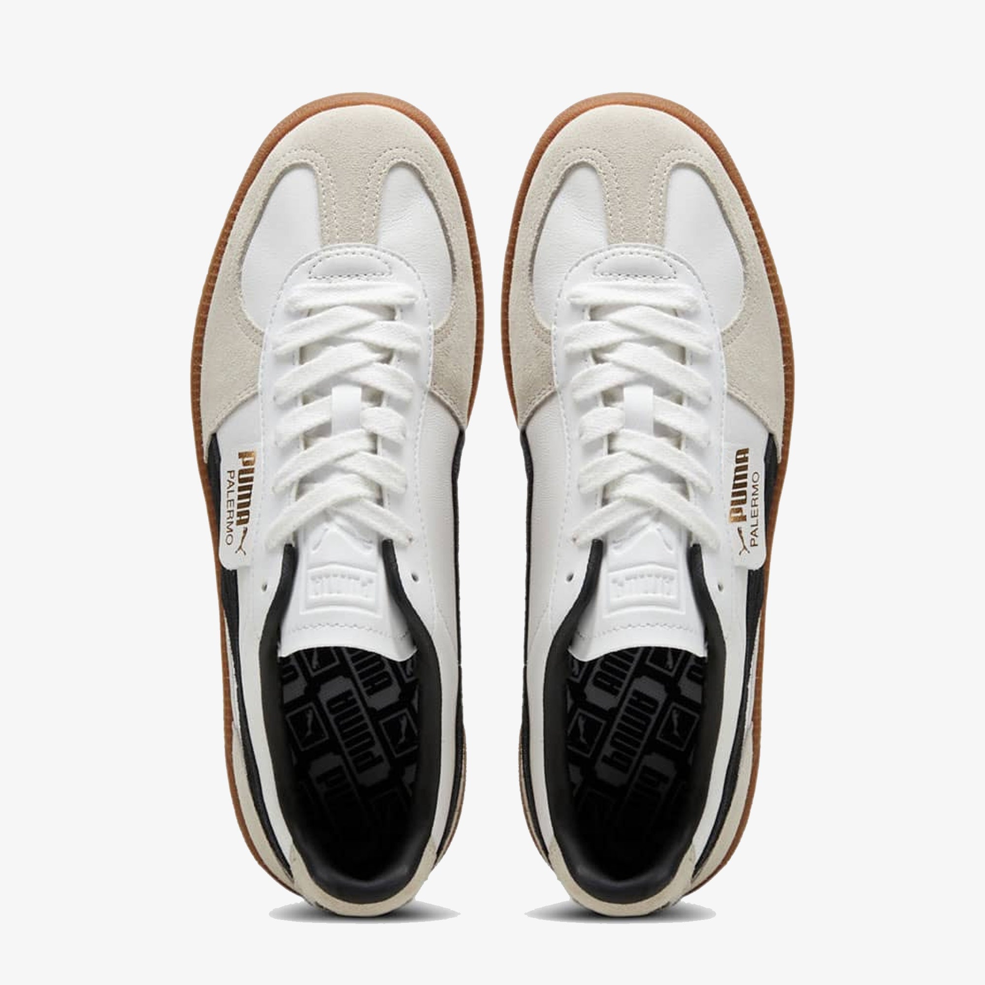 PUMA | PALERMO LTH { WHITE\VAPOR GRAY-GUM