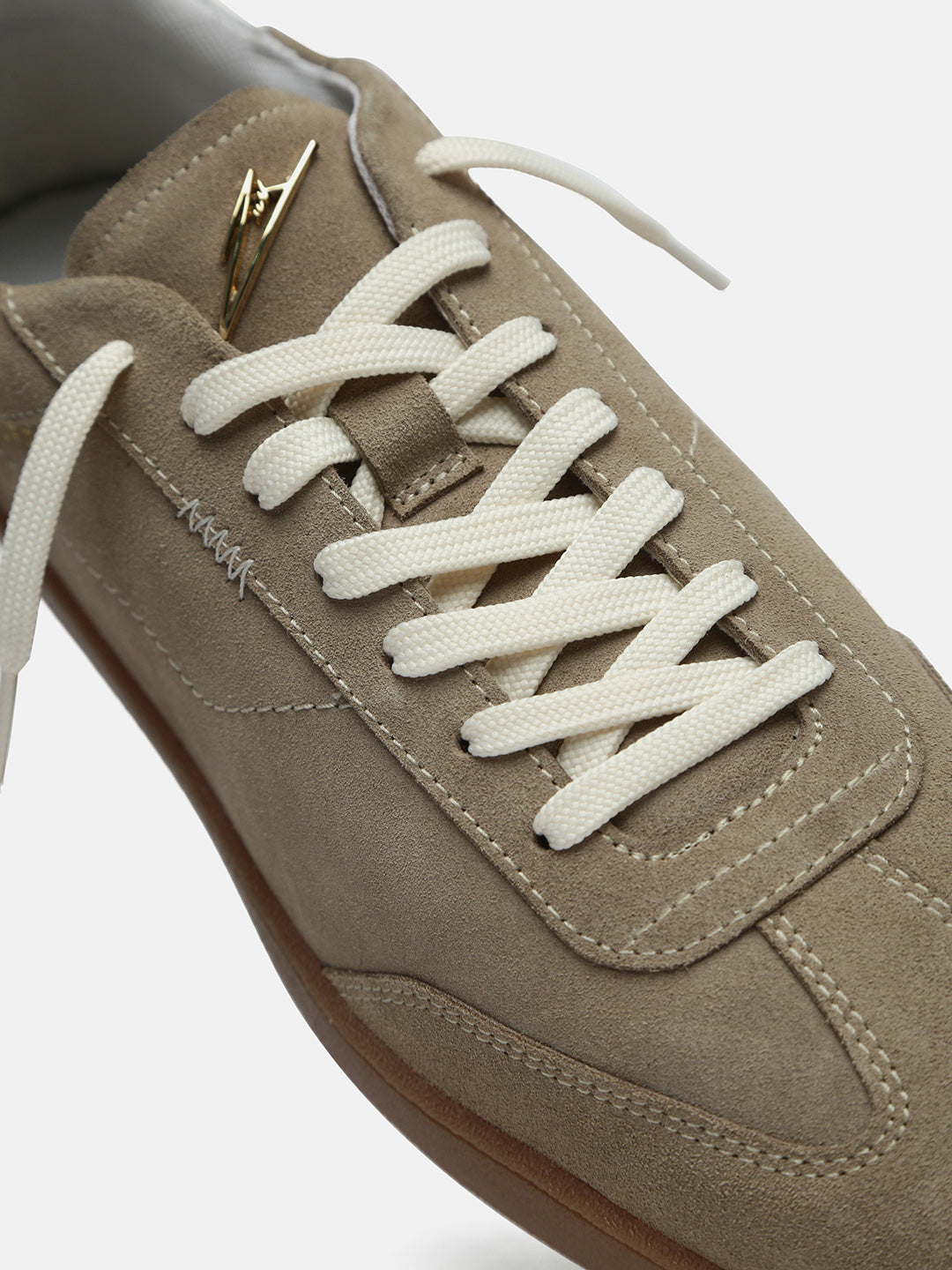 DUNE - Everyday Beige Suede Sneakers