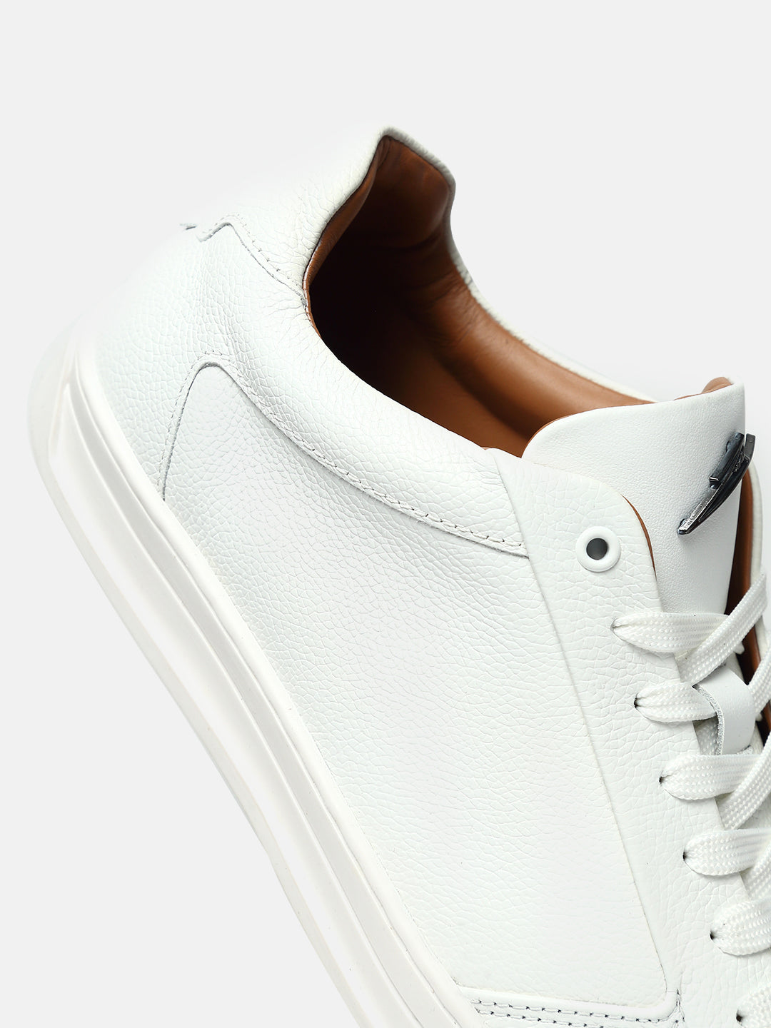 ZL II - WHITE - White Low-Top Classic Leather Sneakers