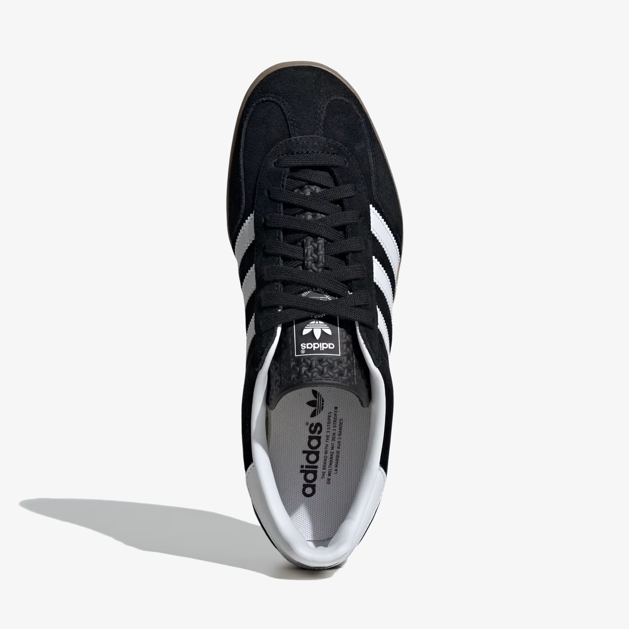 ADIDAS ORIGINALS | GAZELLE INDOOR { CORE BLACK/CLOUD WHITE/GUM