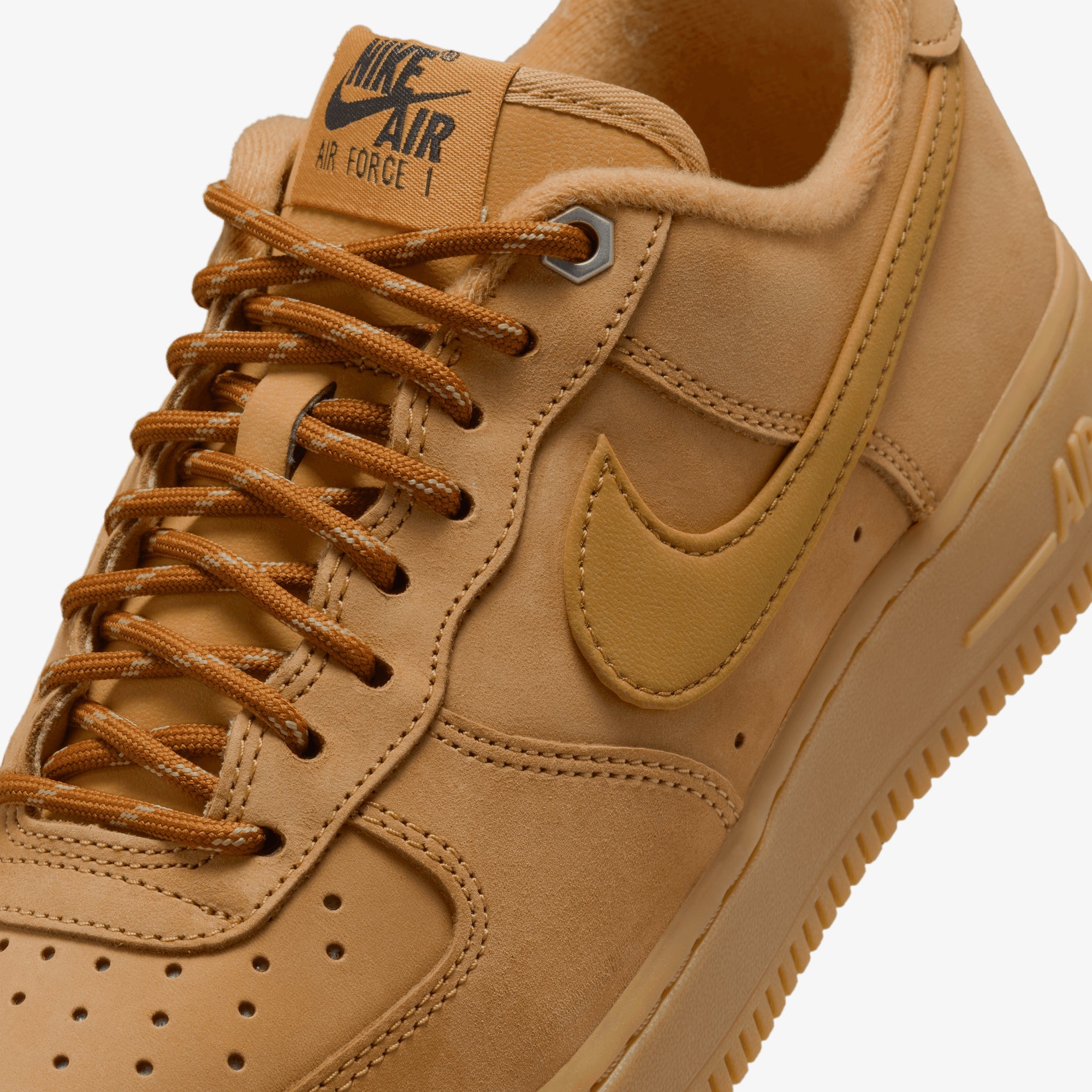NIKE | AIR FORCE 1 '07 { FLAX/WHEAT-GUM LIGHT BROWN-BLACK