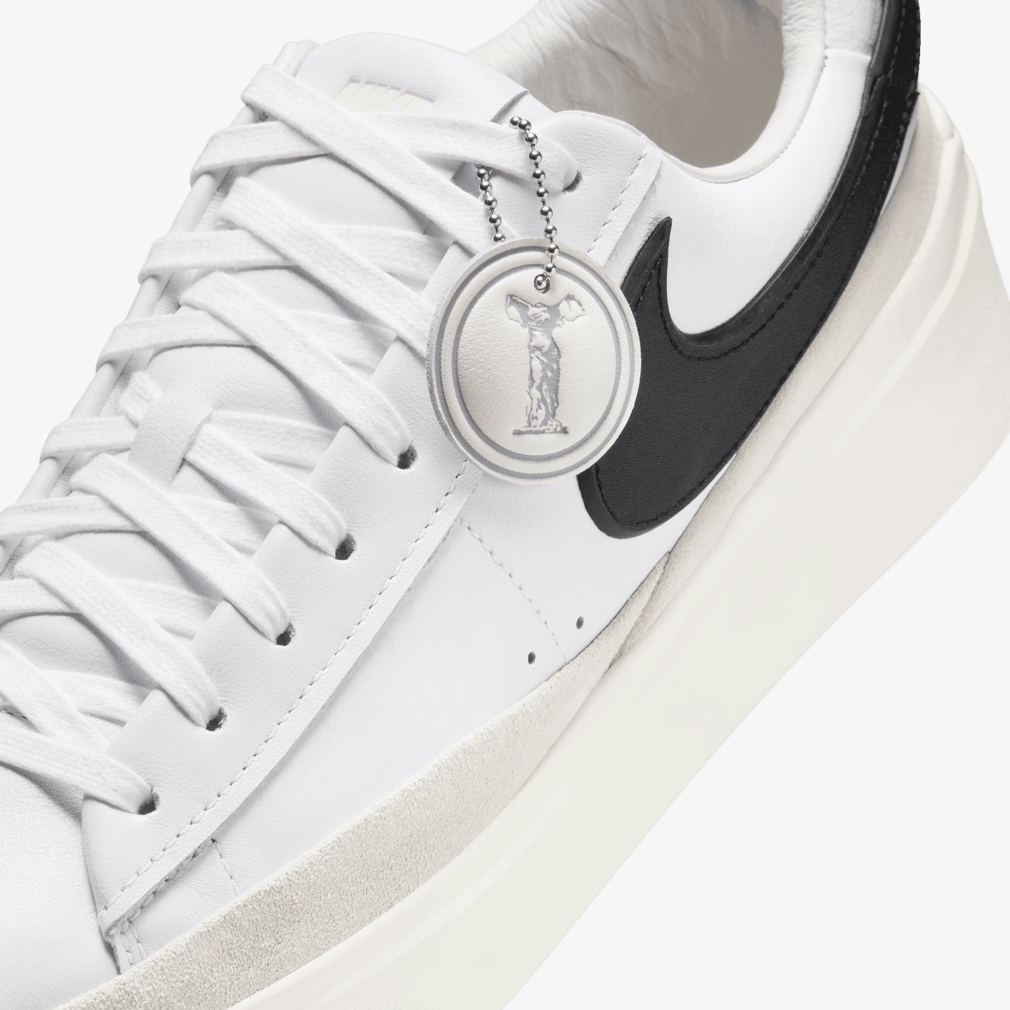Nike | BLAZER PHANTOM LOW  { SUMMIT WHITE/BLACK-WHITE-SAIL