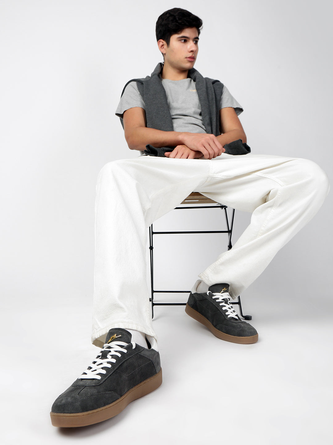 ASH - Everyday Grey Suede Sneakers