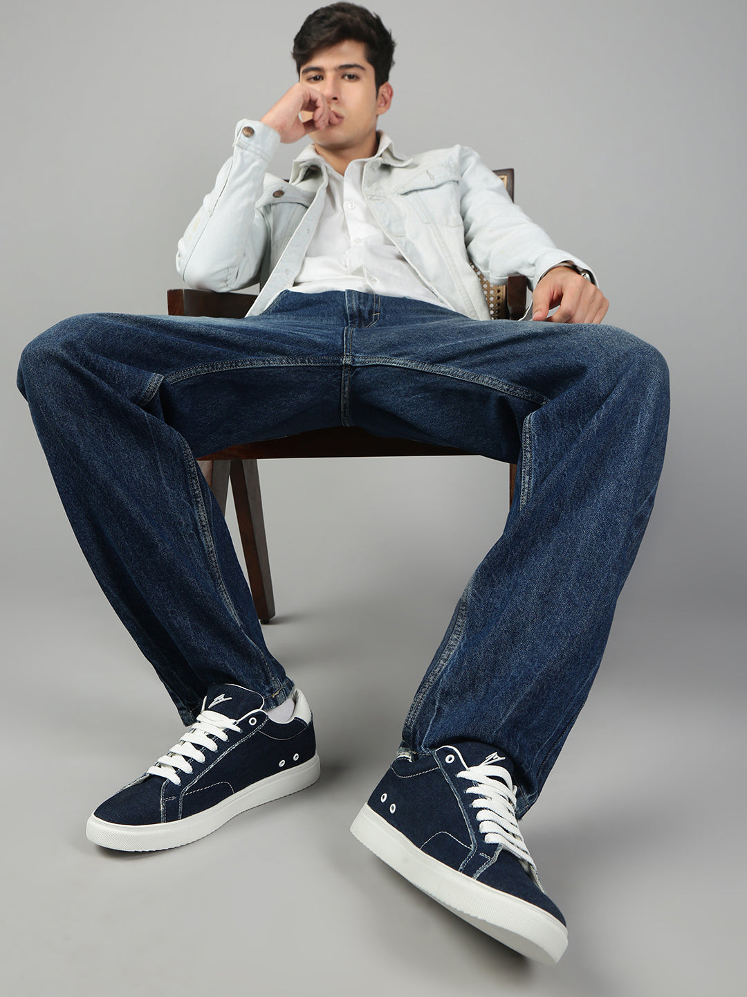 BLUE THREAD - Blue Denim Sneakers