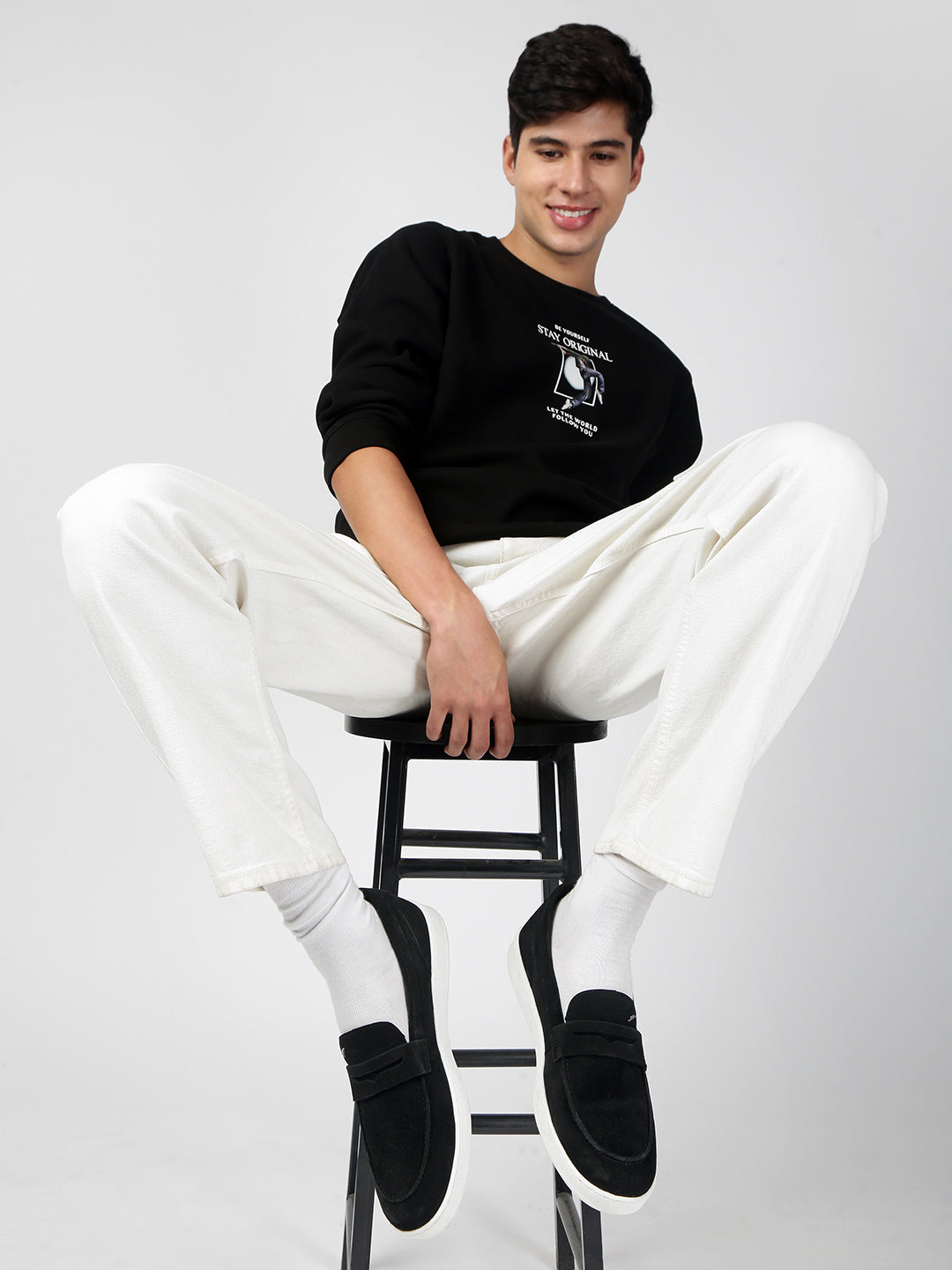 ECLIPSE - Black Suede Casual Loafers