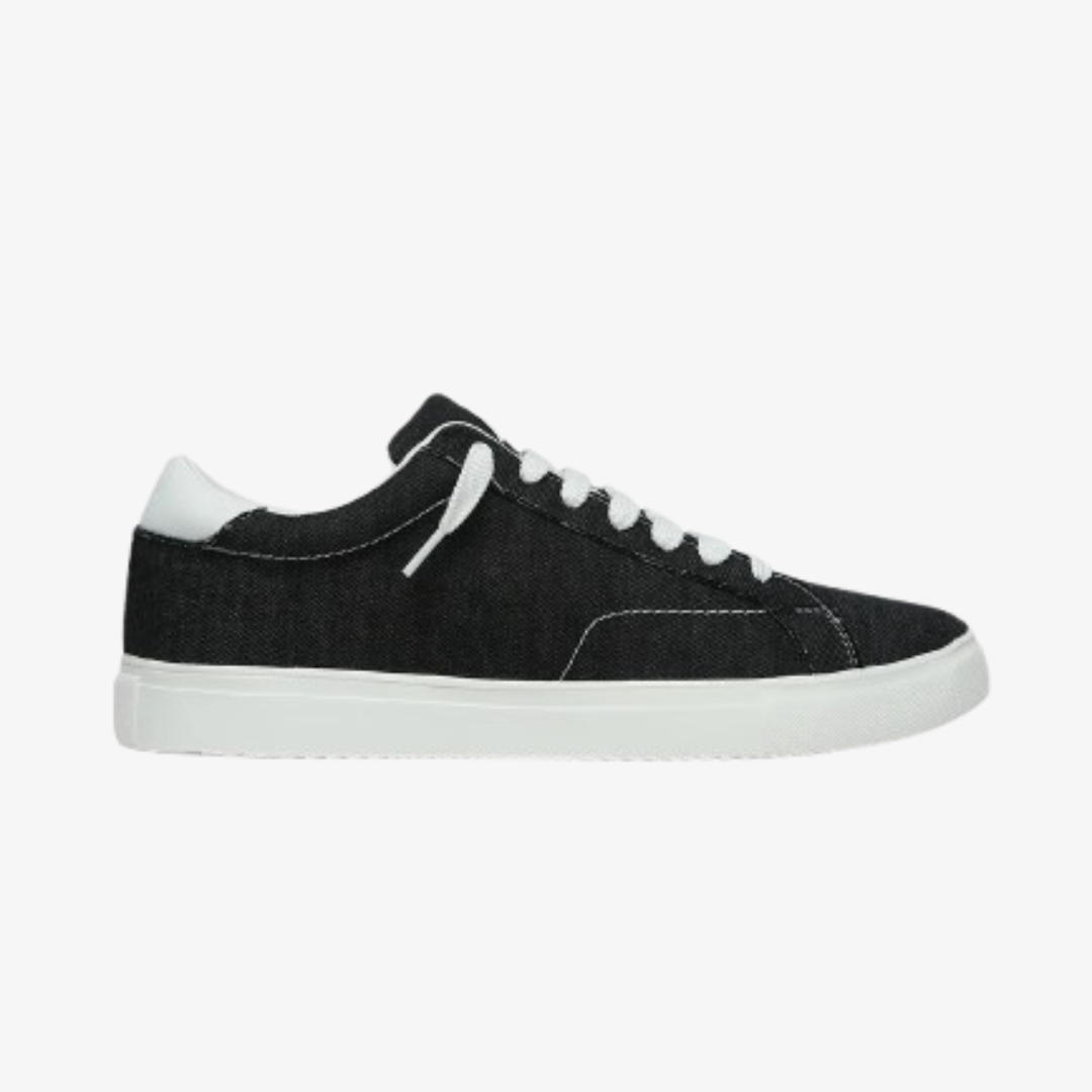 BLACK THREAD - Black Denim Sneakers