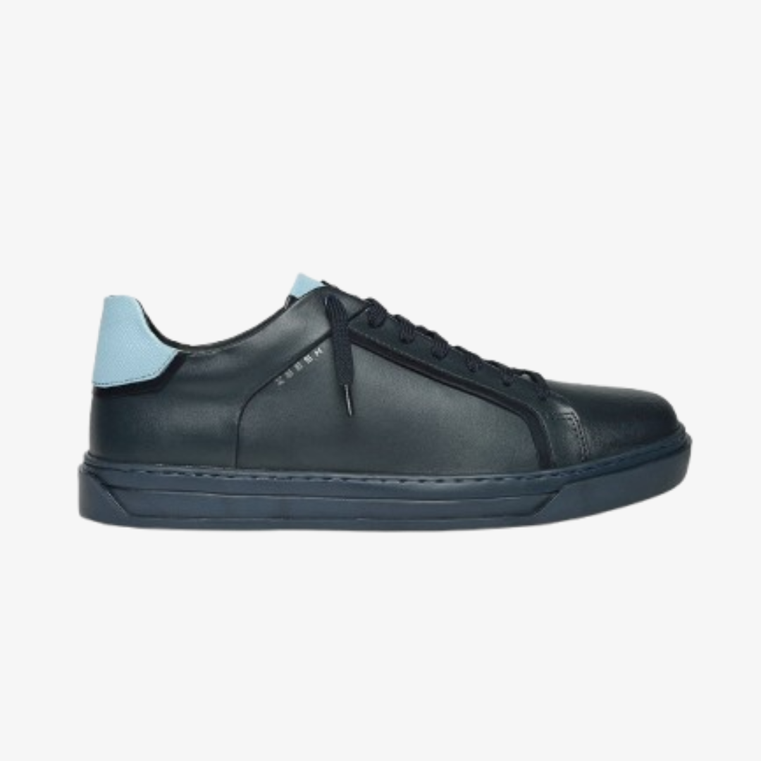 ZOL V - BLUE - Blue Two-Tone Classic leather Sneakers