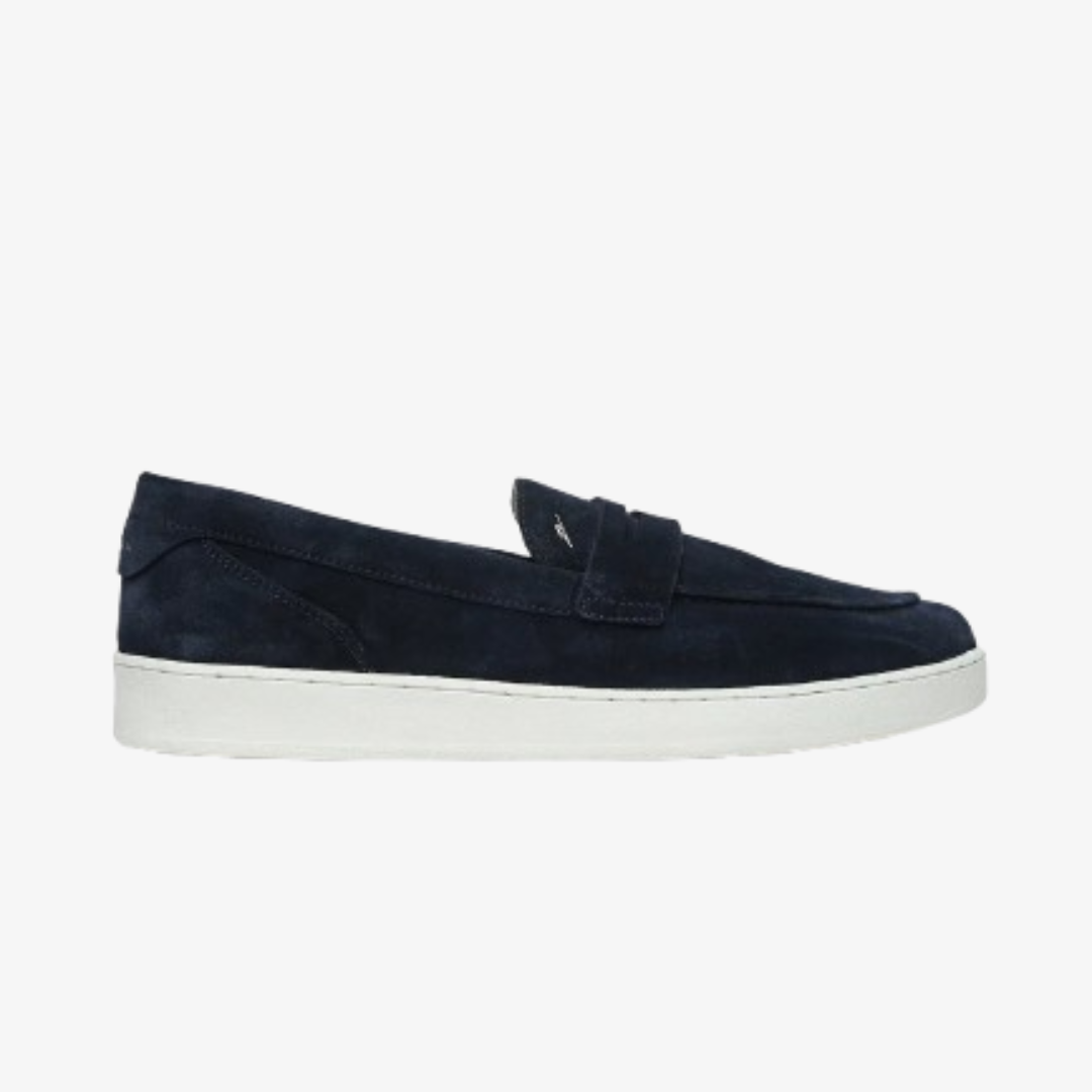 INDIGO - Navy Suede Casual Loafers