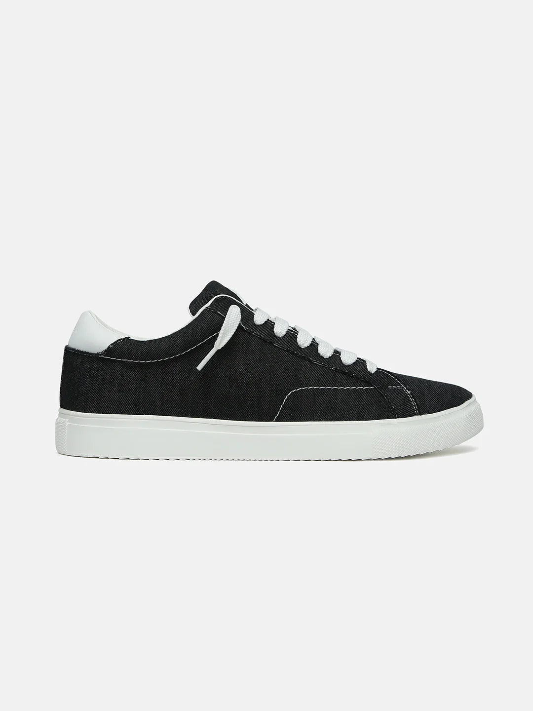 BLACK THREAD - Black Denim Sneakers